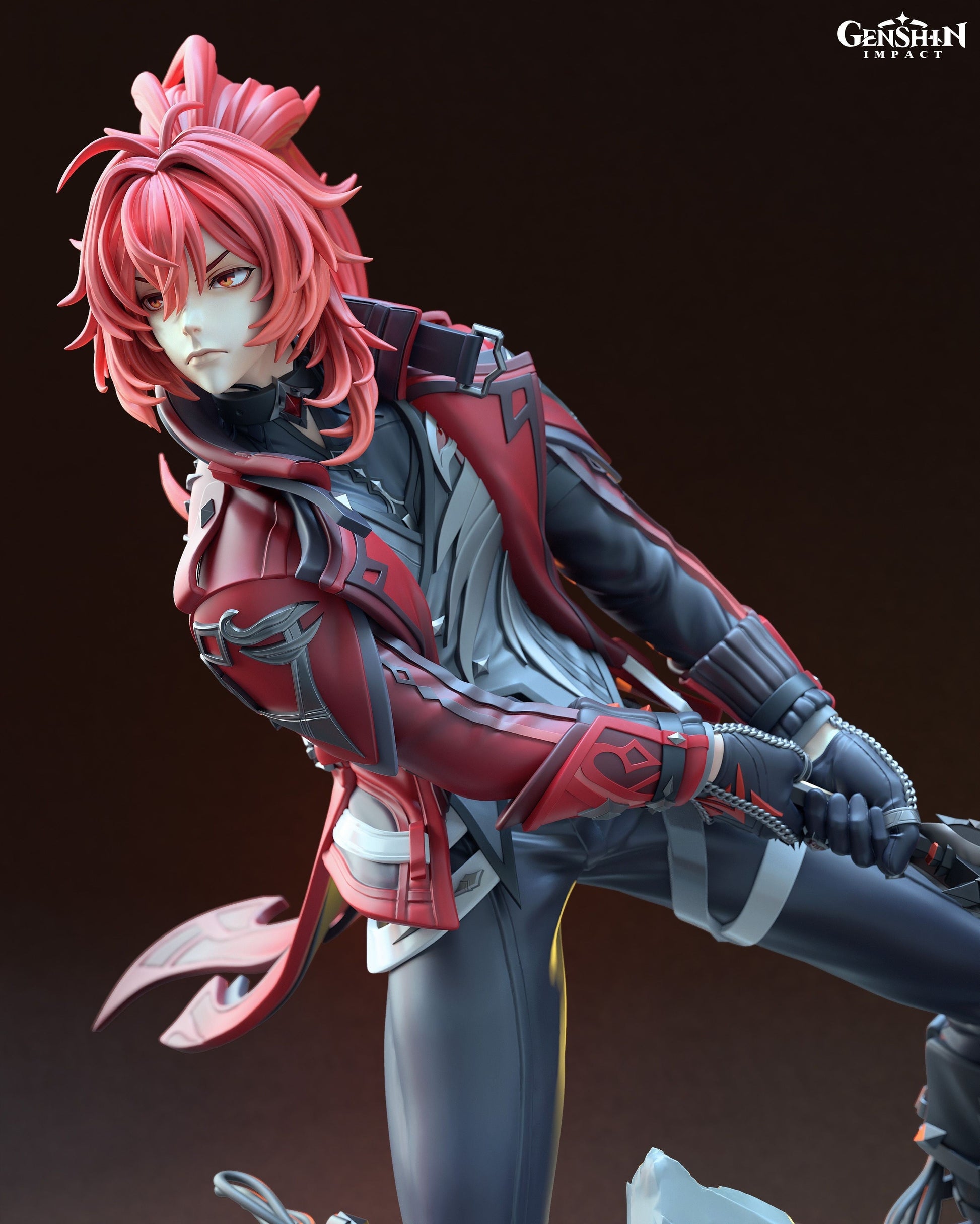 Diluc - Genshin Impact - STL 3D Print Files - 3D Printed Garage Kit ガレージキット Resin Model Scale Figure フィギュア