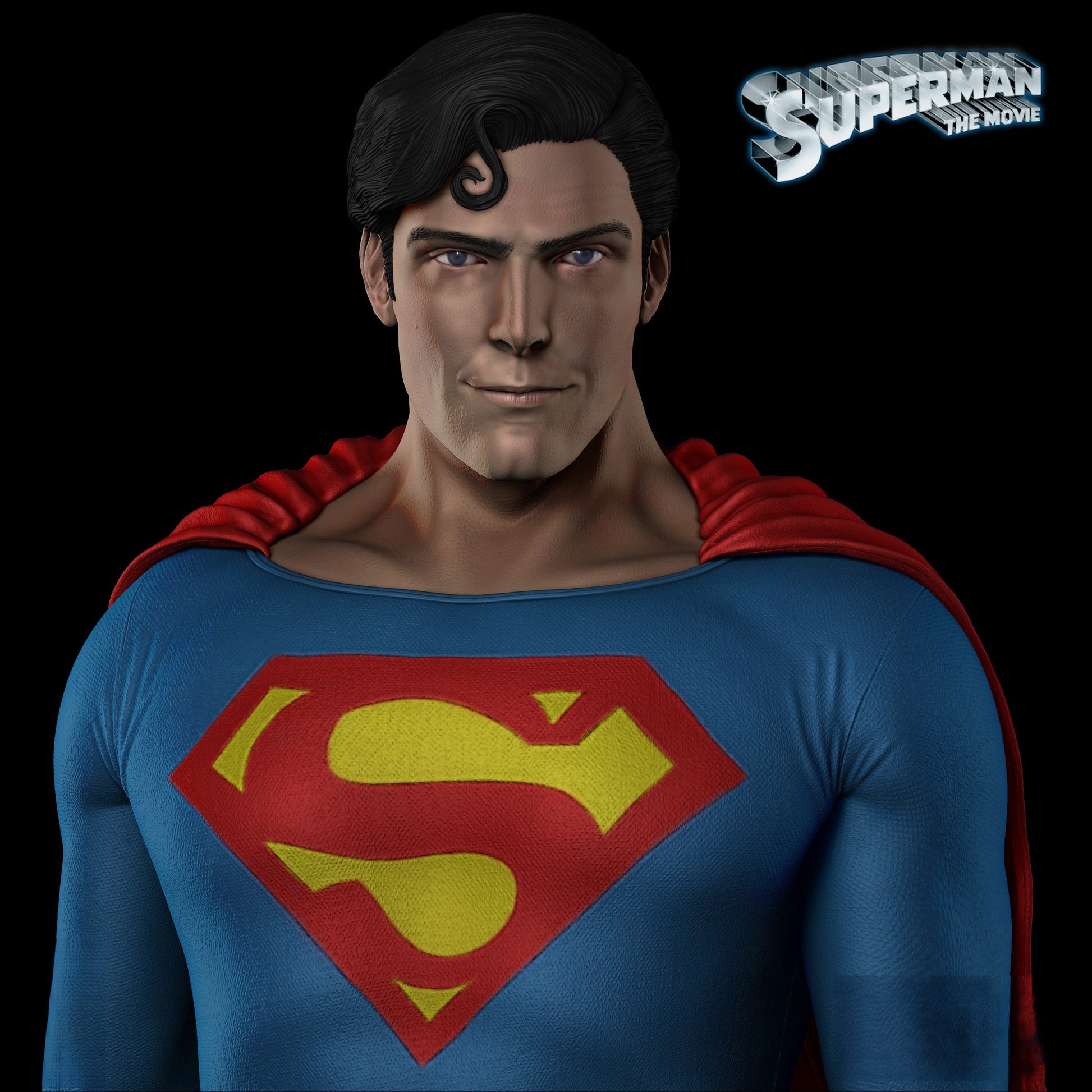 Superman - Christopher Reeve - STL 3D Print Files - 3D Printed Garage Kit ガレージキット Resin Model Scale Figure フィギュア