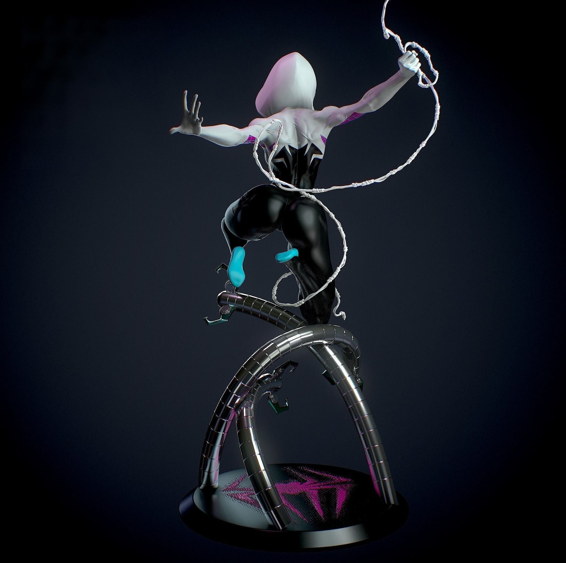 1427 Spider Gwen Special Edition - STL 3D Print Files - 3D Printed Garage Kit ガレージキット Resin Model Scale Figure フィギュア