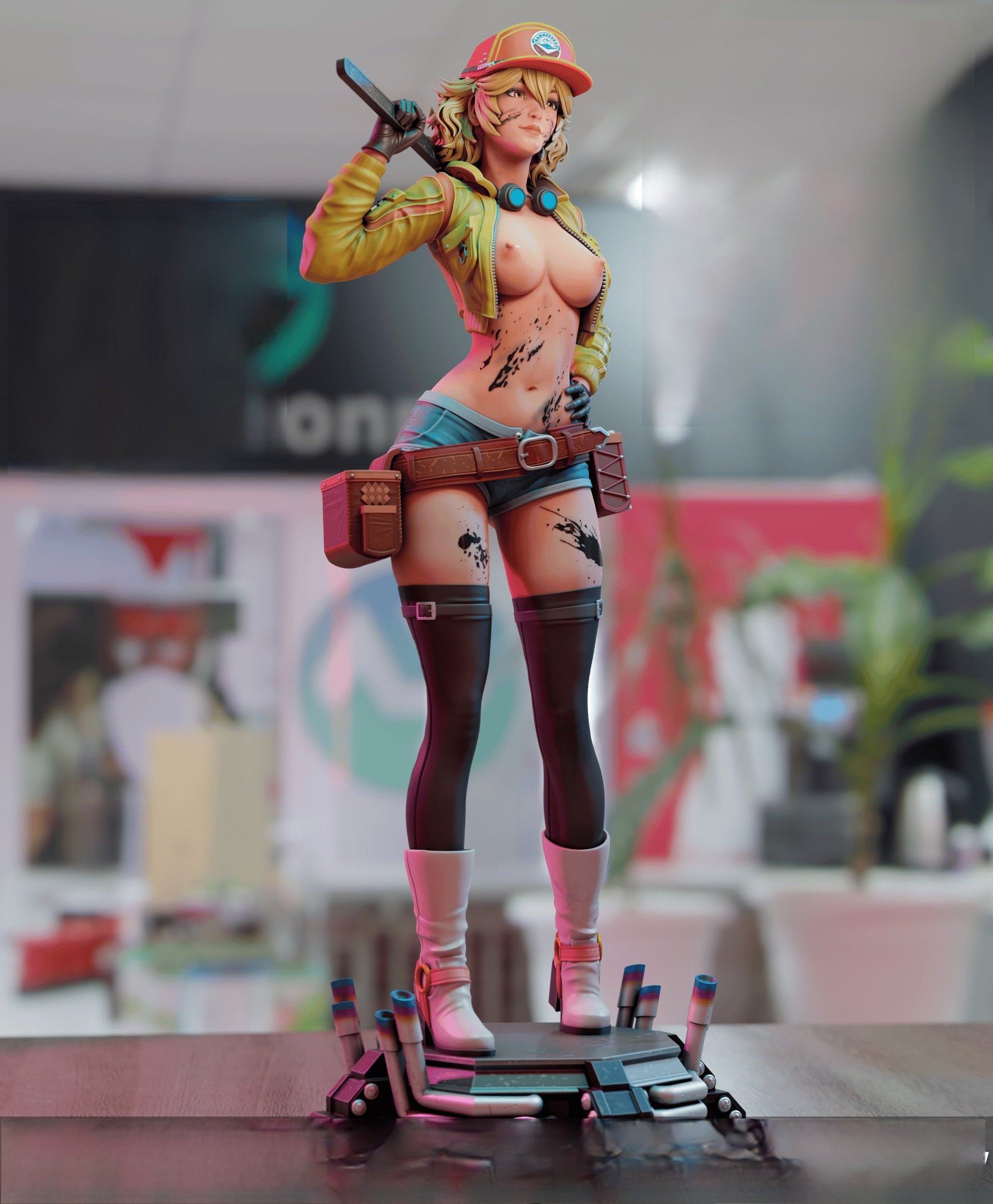 Cindy Aurum Special Edition - Final Fantasy - STL 3D Print Files - 3D Printed Garage Kit ガレージキット Resin Model Scale Figure フィギュア