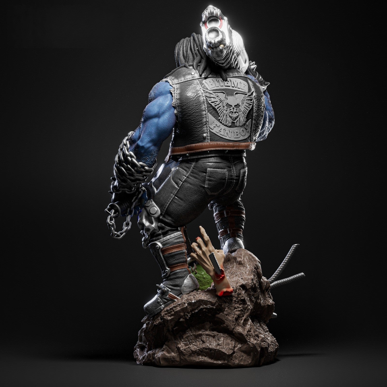 1528 Lobo - DC Comics - STL 3D Print Files - 3D Printed Garage Kit ガレージキット Resin Model Scale Figure フィギュア