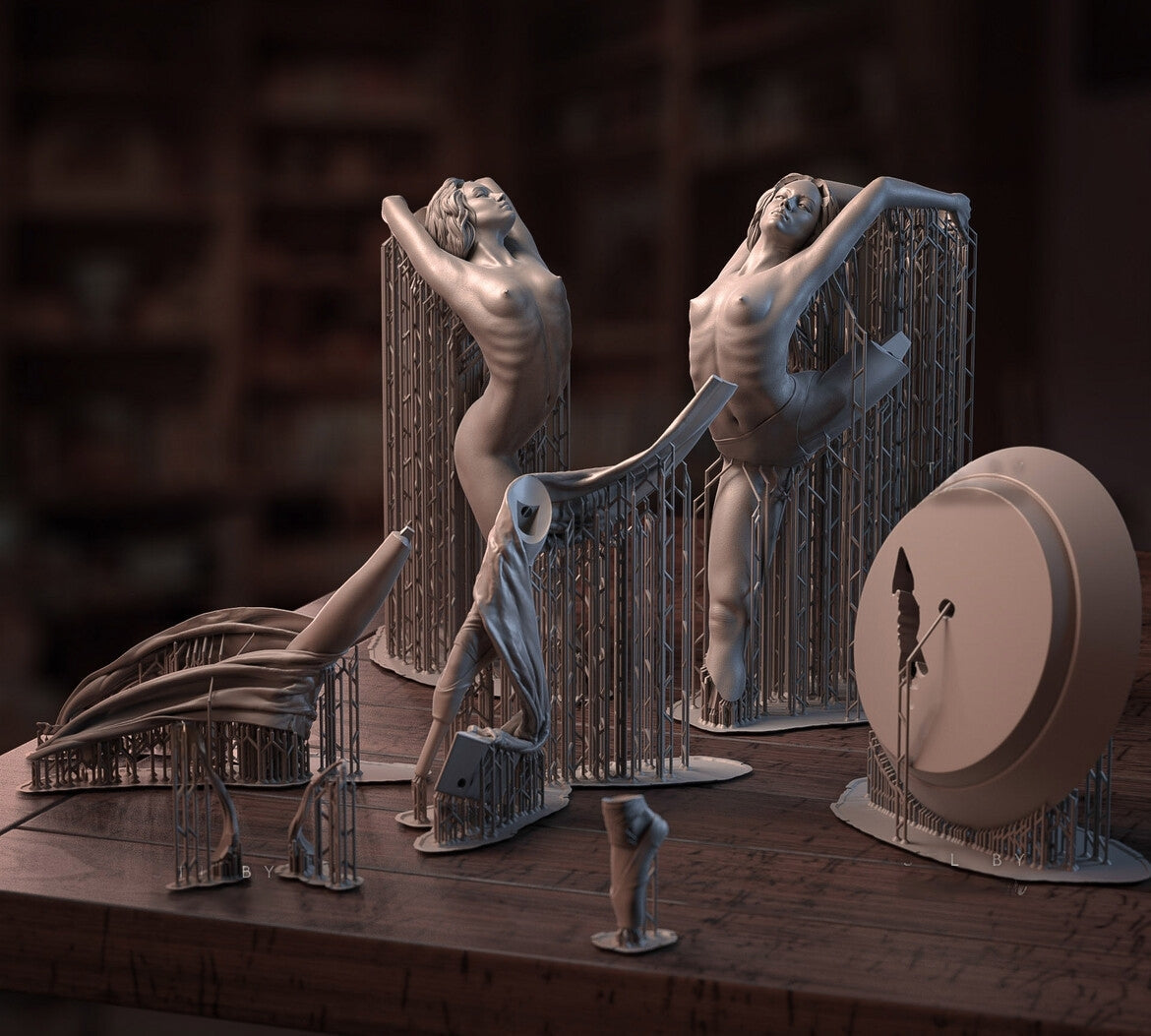 Venturi Special Edition - Artistic Ballerina 1/8 Scale - 3D Printed Garage Kit ガレージキット Resin Model Scale Figure フィギュア
