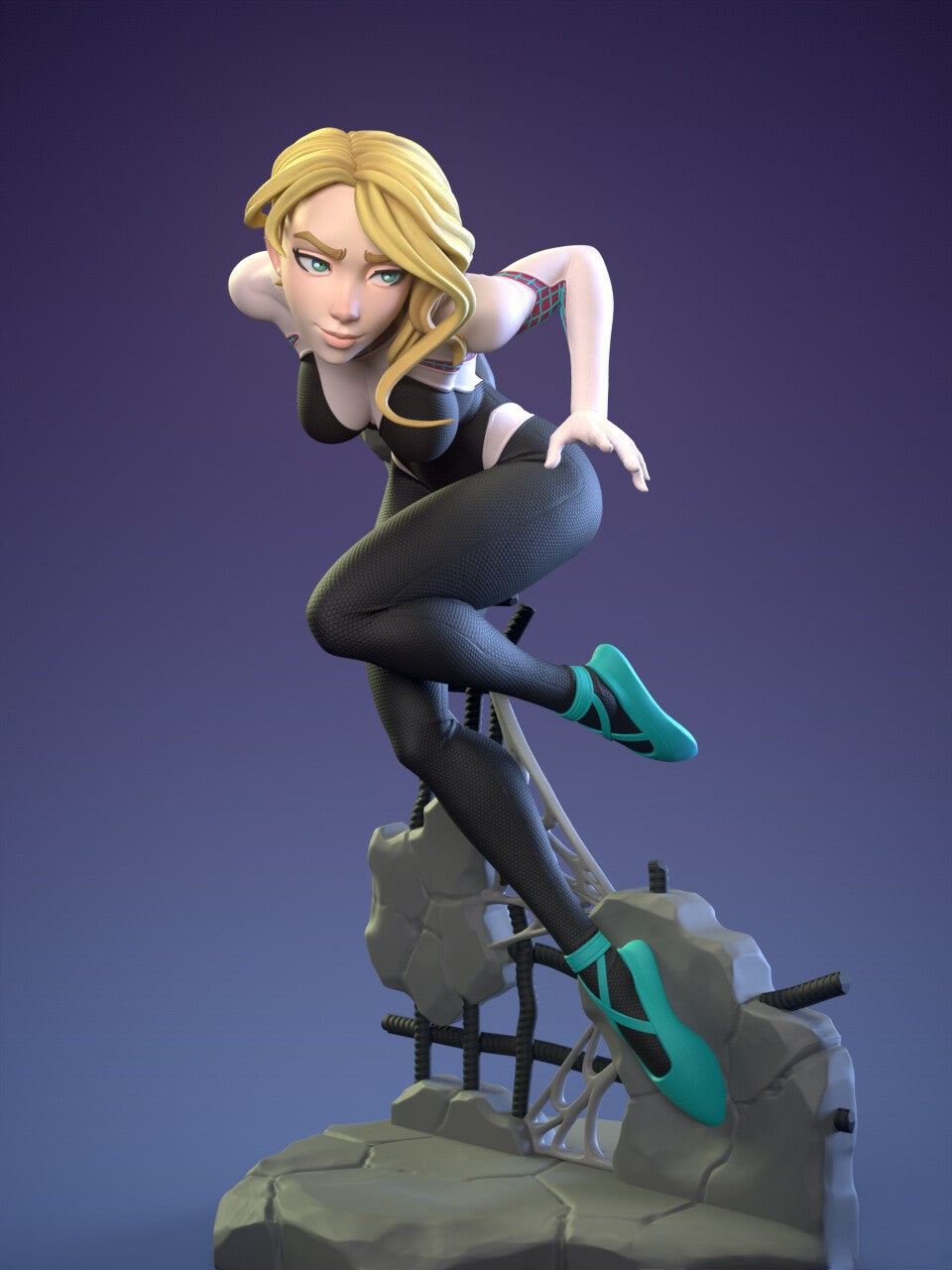 1515 Spider Venom Gwen Special Edition - STL 3D Print Files - 3D Printed Garage Kit ガレージキット Resin Model Scale Figure フィギュア