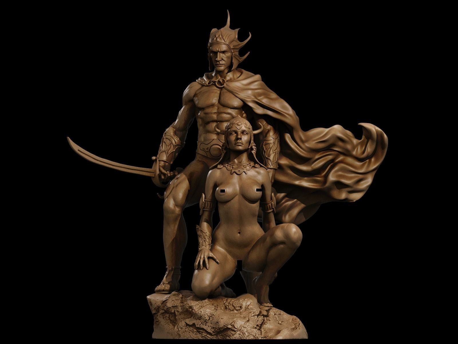 A fight man of mars Special Edition - STL 3D Print Files - 3D Printed Garage Kit ガレージキット Resin Model Scale Figure フィギュア