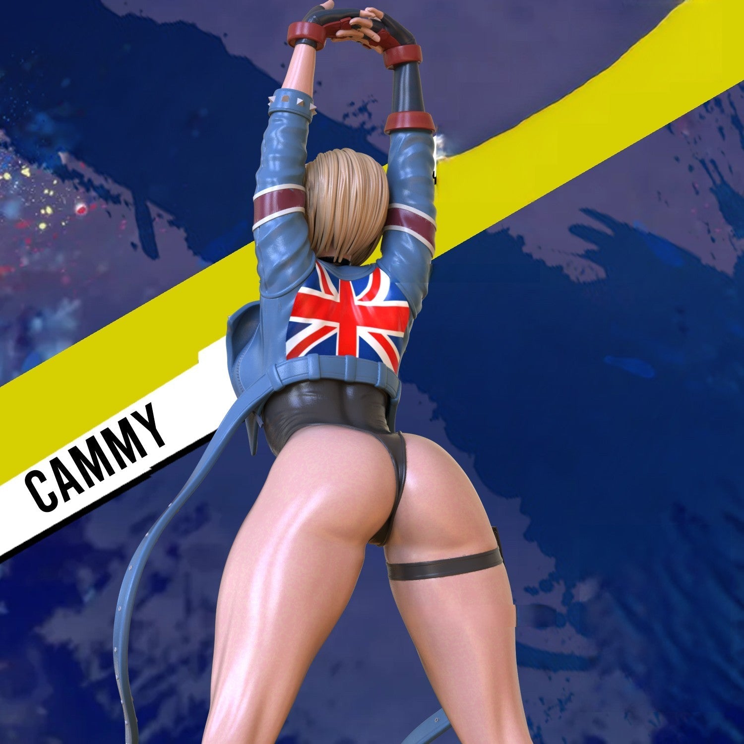 1351 Cammy Special Edition - Street Fighter - STL 3D Print Files - 3D Printed Garage Kit ガレージキット Resin Model Scale Figure フィギュア