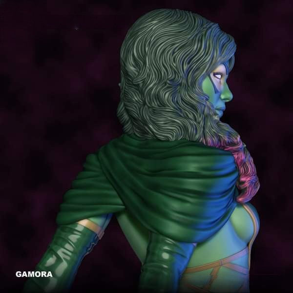 Gamora Special Edition - Guardians of the Galaxy - STL 3D Print Files - 3D Printed Garage Kit ガレージキット Resin Model Scale Figure フィギュア