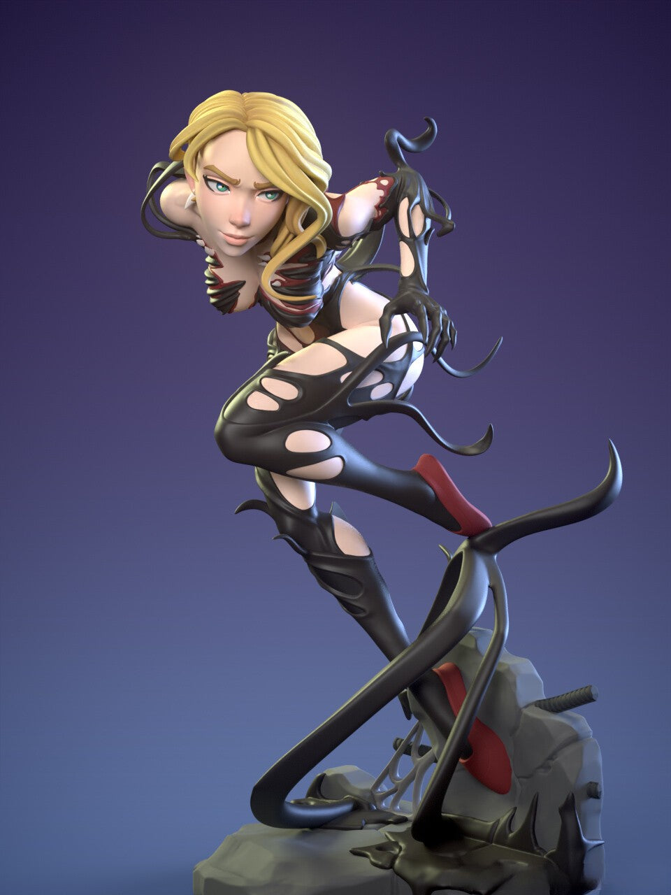1515 Spider Venom Gwen Special Edition - STL 3D Print Files - 3D Printed Garage Kit ガレージキット Resin Model Scale Figure フィギュア