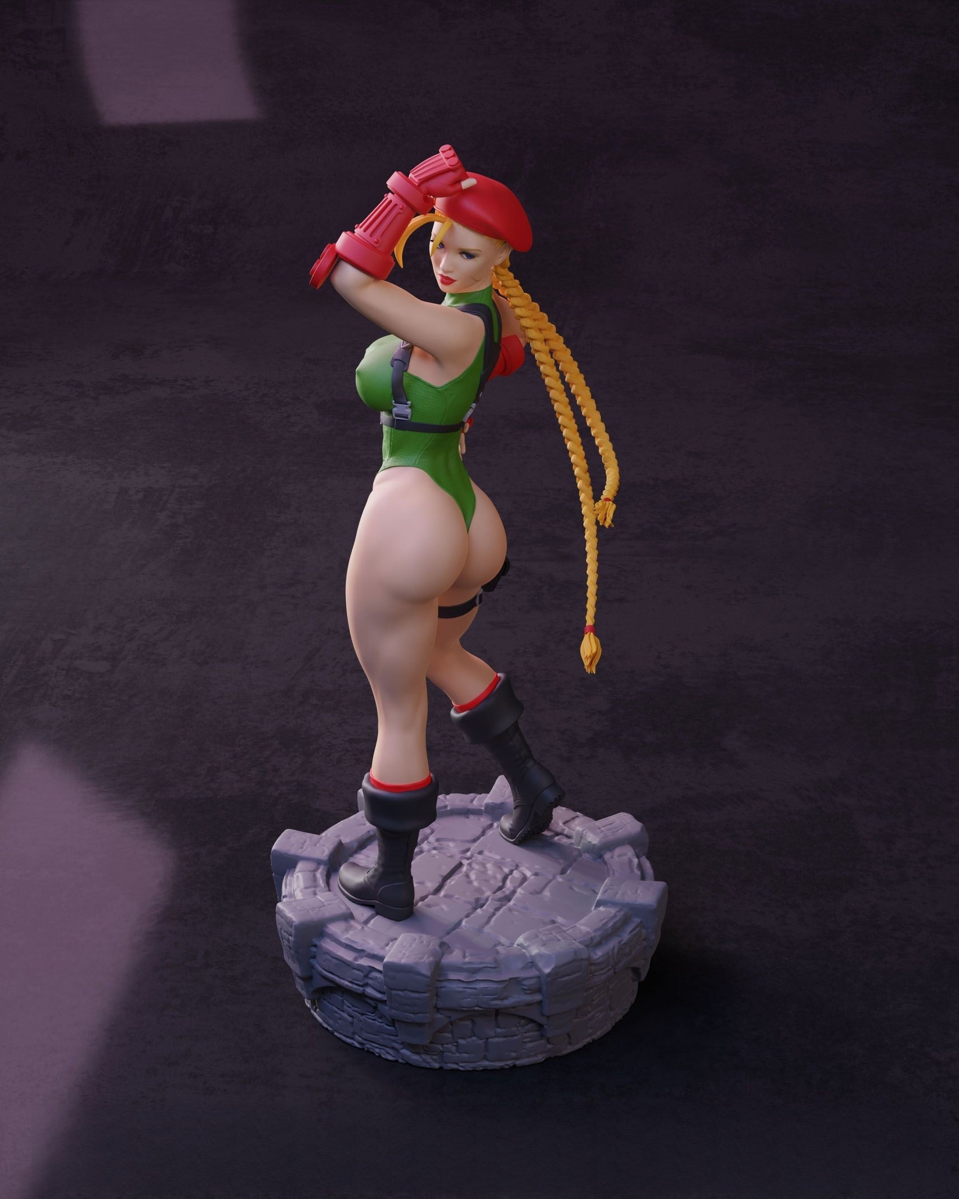 Cammy Special Edition - Street Fighter - STL 3D Print Files - 3D Printed Garage Kit ガレージキット Resin Model Scale Figure フィギュア
