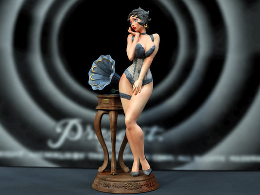 Betty Boop NFSW - STL 3D print files - 3D Printed Garage Kit ガレージキット Resin Model Scale Figure フィギュア