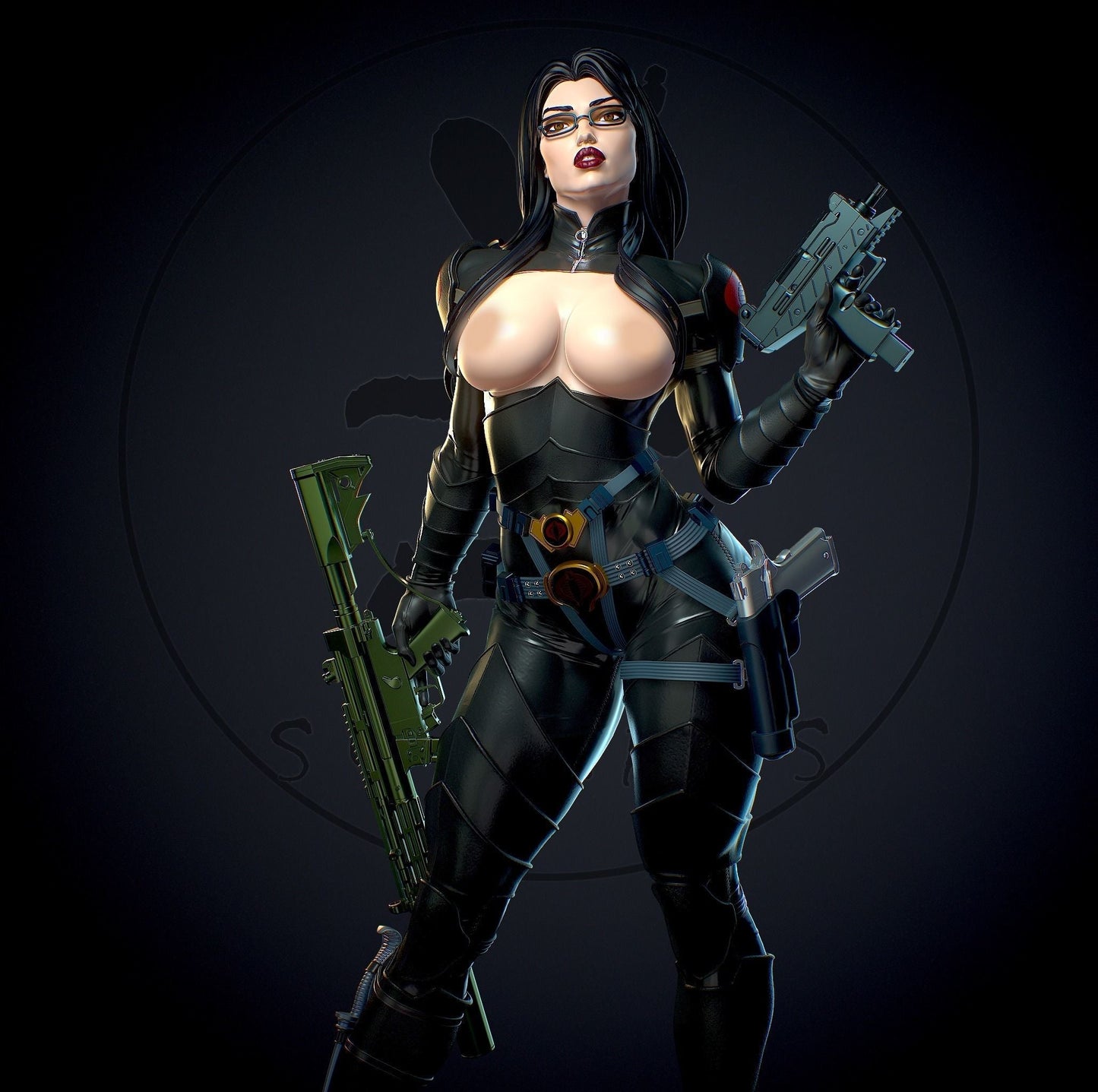 Baroness Special Edition - G.I. Joe - STL 3D Print Files - 3D Printed Garage Kit ガレージキット Resin Model Scale Figure フィギュア