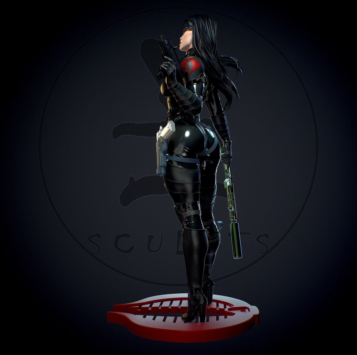 Baroness Special Edition - G.I. Joe - STL 3D Print Files - 3D Printed Garage Kit ガレージキット Resin Model Scale Figure フィギュア