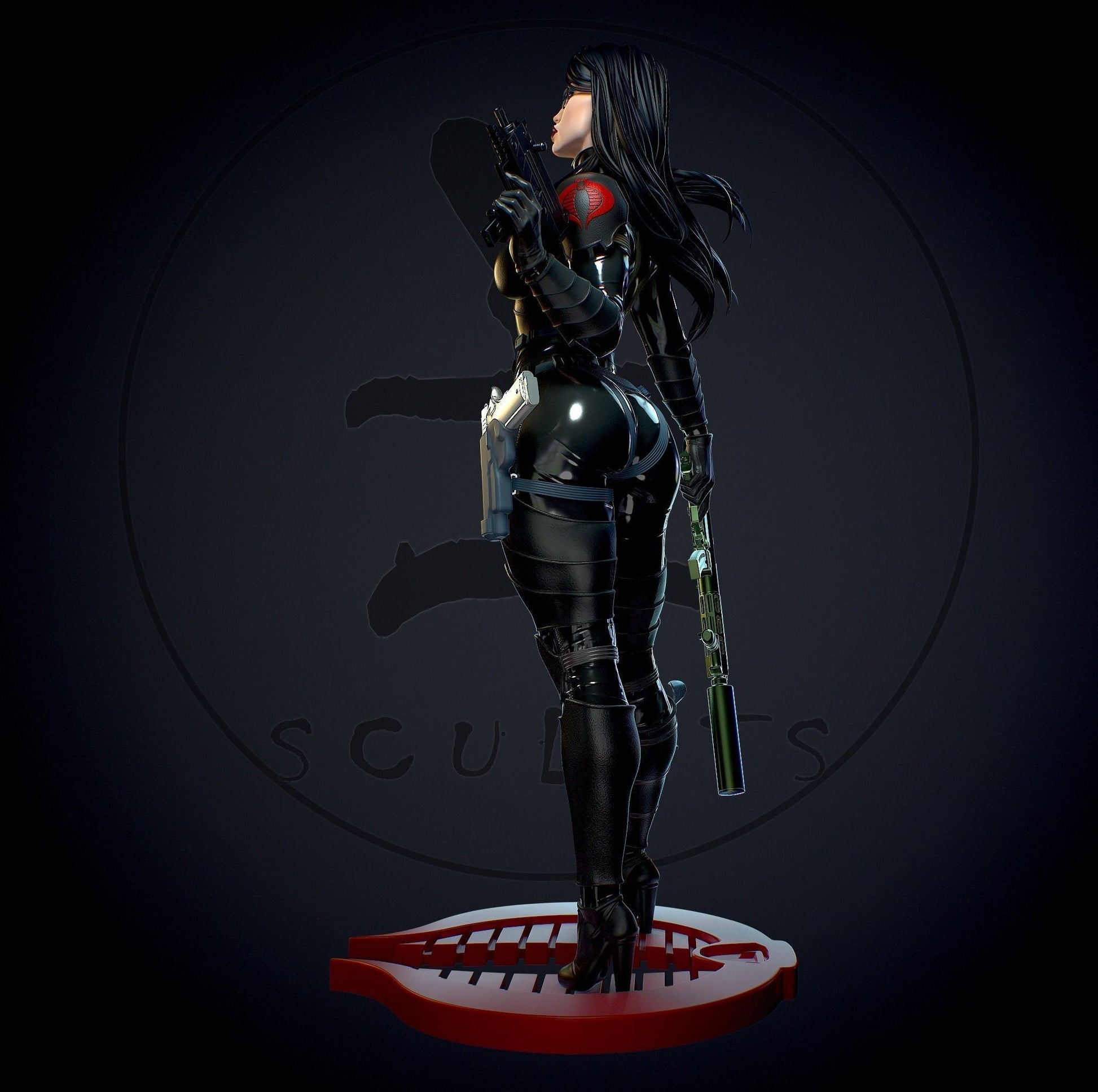 Baroness Special Edition - G.I. Joe - STL 3D Print Files - 3D Printed Garage Kit ガレージキット Resin Model Scale Figure フィギュア
