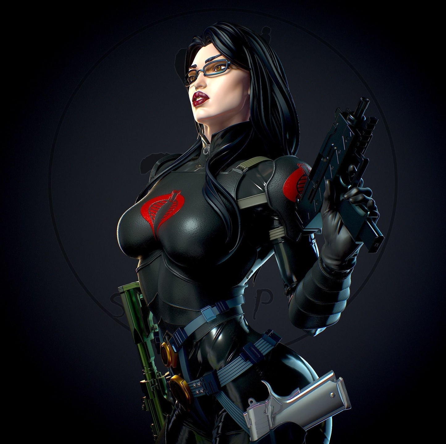 Baroness Special Edition - G.I. Joe - STL 3D Print Files - 3D Printed Garage Kit ガレージキット Resin Model Scale Figure フィギュア