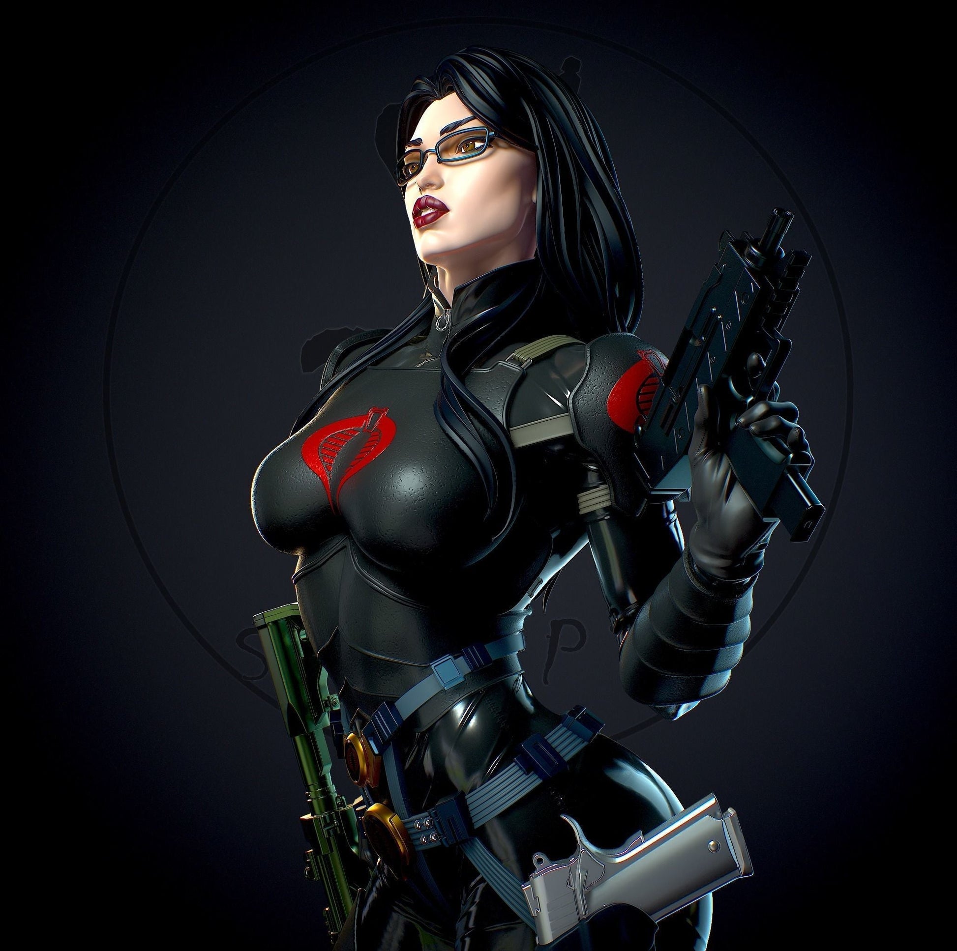 Baroness Special Edition - G.I. Joe - STL 3D Print Files - 3D Printed Garage Kit ガレージキット Resin Model Scale Figure フィギュア