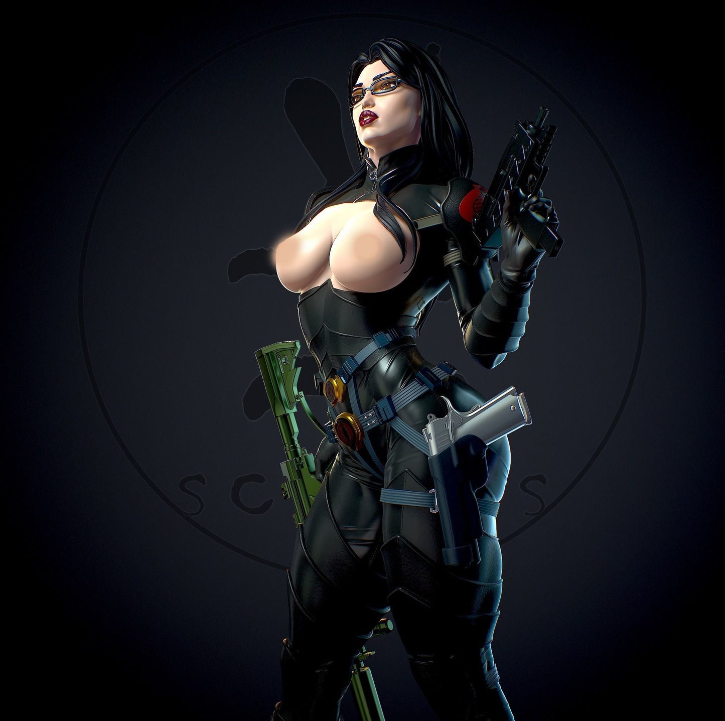 Baroness Special Edition - G.I. Joe - STL 3D Print Files - 3D Printed Garage Kit ガレージキット Resin Model Scale Figure フィギュア