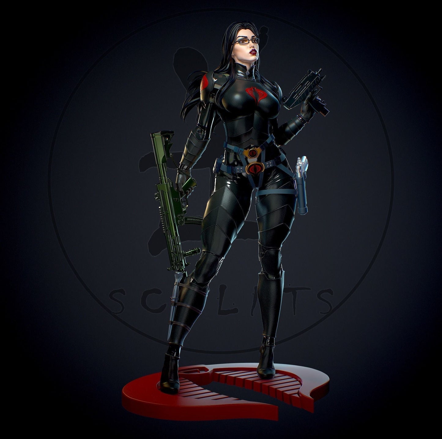 Baroness Special Edition - G.I. Joe - STL 3D Print Files - 3D Printed Garage Kit ガレージキット Resin Model Scale Figure フィギュア