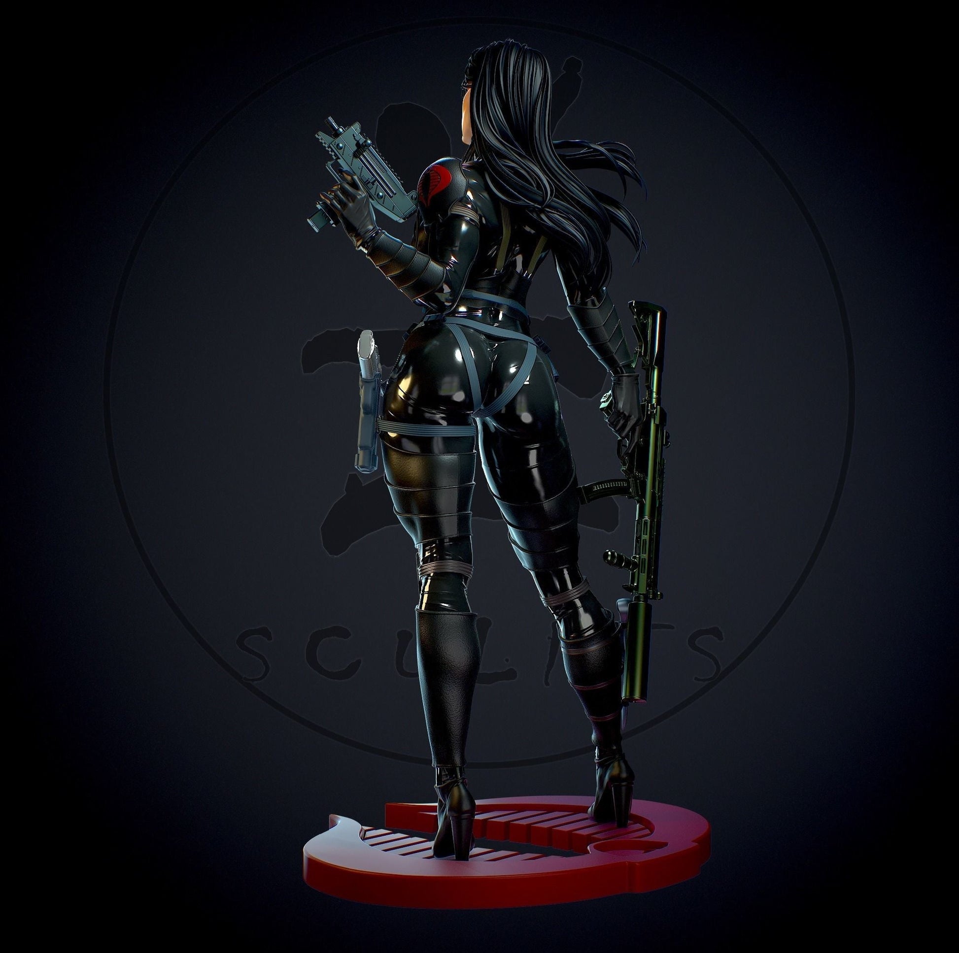 Baroness Special Edition - G.I. Joe - STL 3D Print Files - 3D Printed Garage Kit ガレージキット Resin Model Scale Figure フィギュア