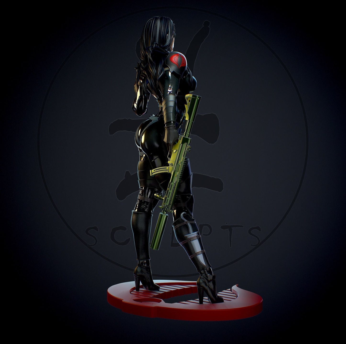 Baroness Special Edition - G.I. Joe - STL 3D Print Files - 3D Printed Garage Kit ガレージキット Resin Model Scale Figure フィギュア