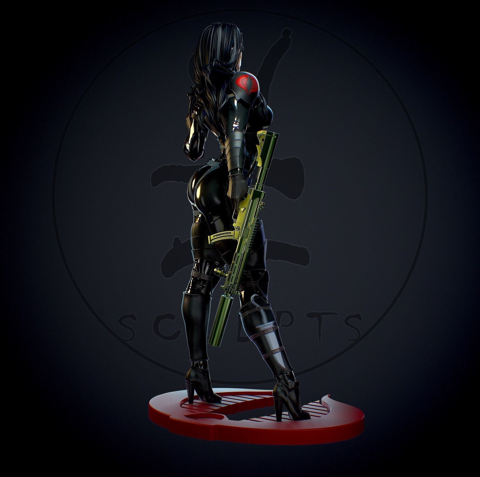 Baroness Special Edition - G.I. Joe - STL 3D Print Files - 3D Printed Garage Kit ガレージキット Resin Model Scale Figure フィギュア