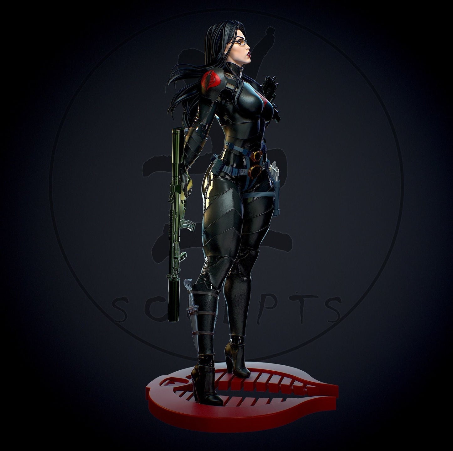 Baroness Special Edition - G.I. Joe - STL 3D Print Files - 3D Printed Garage Kit ガレージキット Resin Model Scale Figure フィギュア