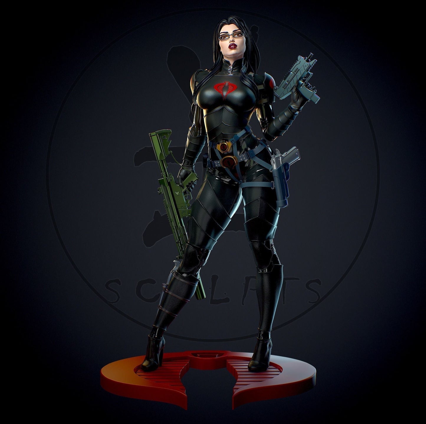 Baroness Special Edition - G.I. Joe - STL 3D Print Files - 3D Printed Garage Kit ガレージキット Resin Model Scale Figure フィギュア