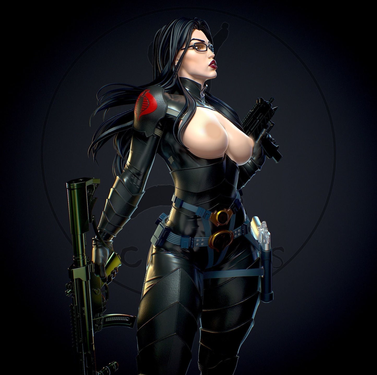 Baroness Special Edition - G.I. Joe - STL 3D Print Files - 3D Printed Garage Kit ガレージキット Resin Model Scale Figure フィギュア