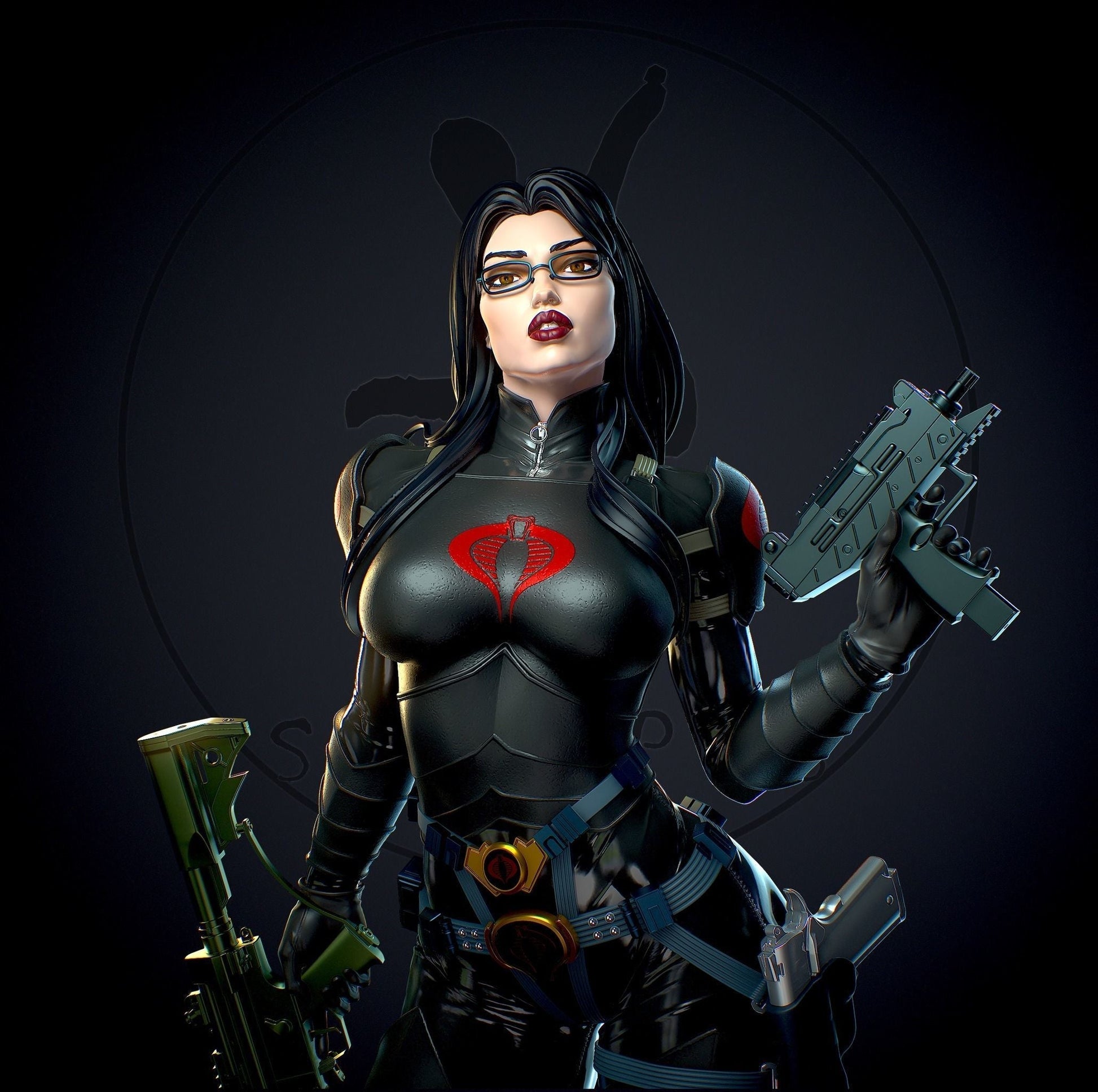 Baroness Special Edition - G.I. Joe - STL 3D Print Files - 3D Printed Garage Kit ガレージキット Resin Model Scale Figure フィギュア
