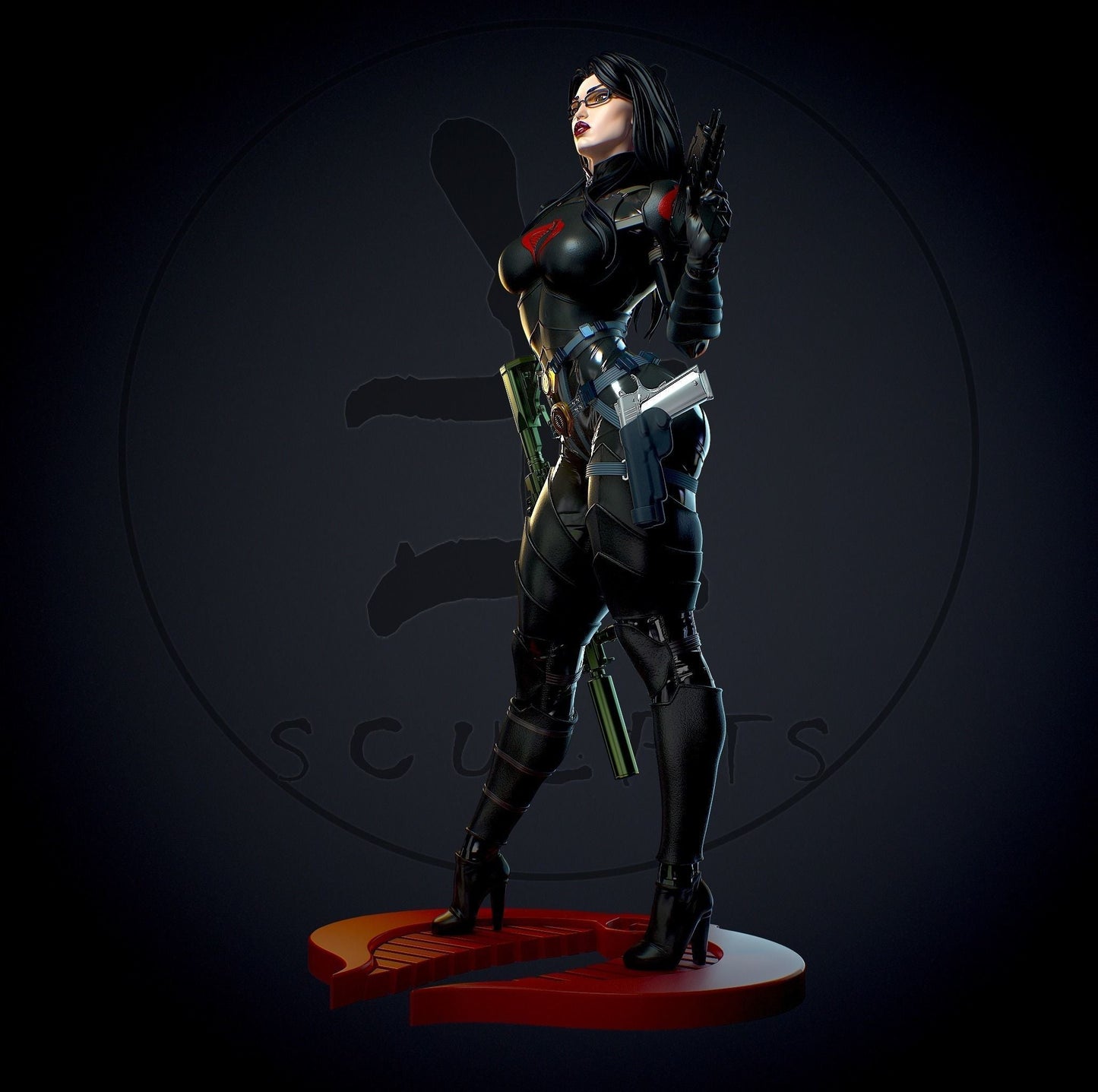 Baroness Special Edition - G.I. Joe - STL 3D Print Files - 3D Printed Garage Kit ガレージキット Resin Model Scale Figure フィギュア