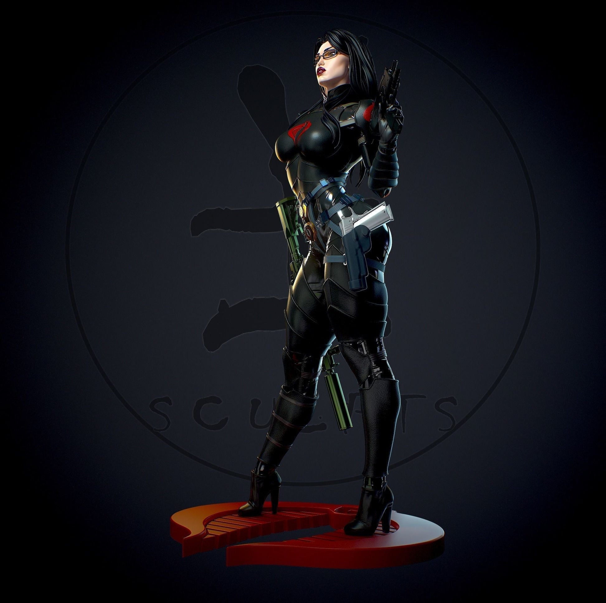 Baroness Special Edition - G.I. Joe - STL 3D Print Files - 3D Printed Garage Kit ガレージキット Resin Model Scale Figure フィギュア