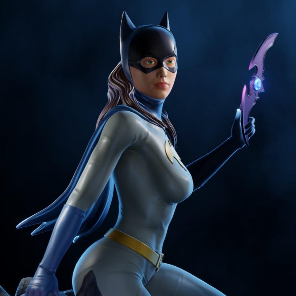 1265 BatGirl - DC COMICS - STL 3D Print Files - 3D Printed Garage Kit ガレージキット Resin Model Scale Figure フィギュア