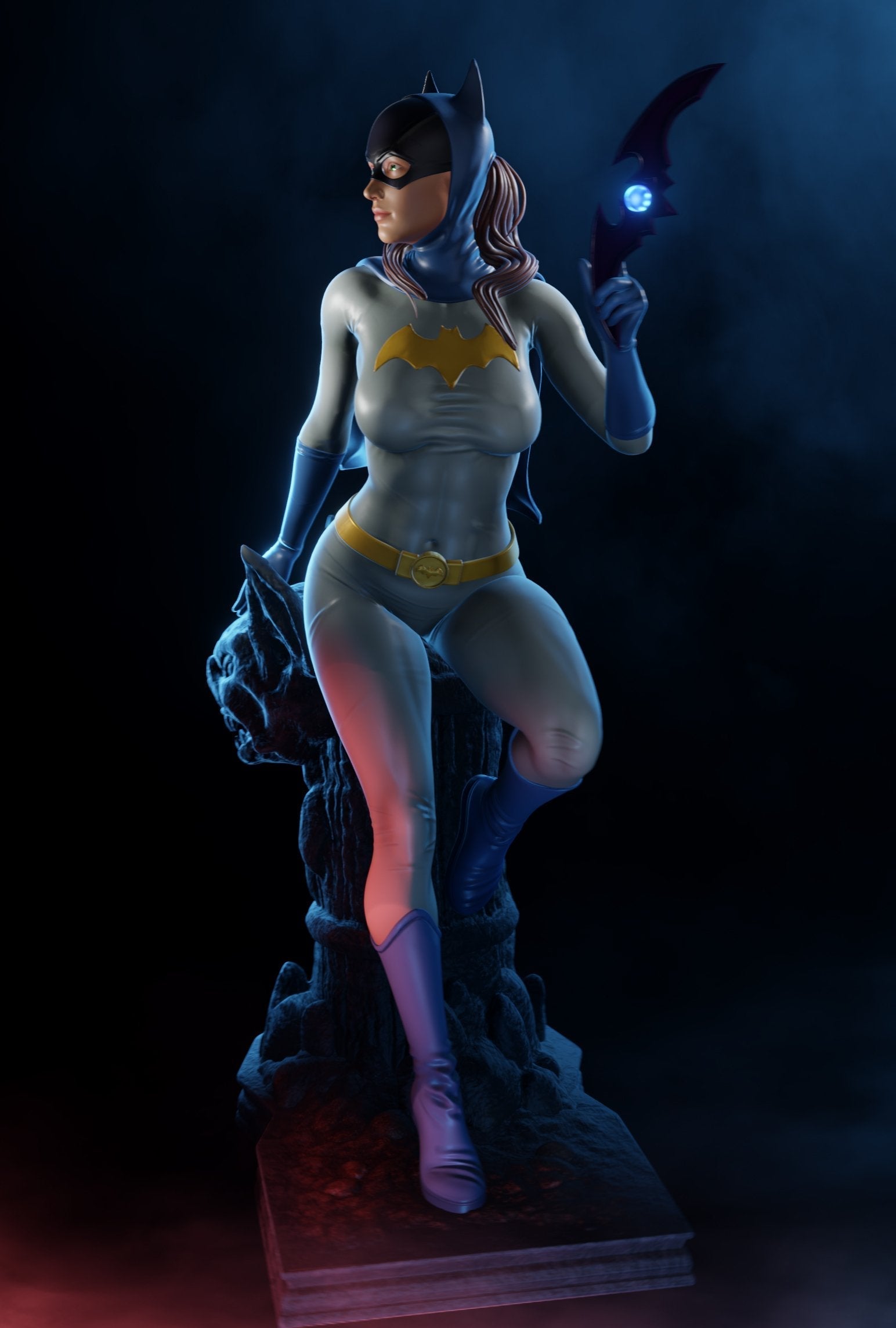 1265 BatGirl - DC COMICS - STL 3D Print Files - 3D Printed Garage Kit ガレージキット Resin Model Scale Figure フィギュア