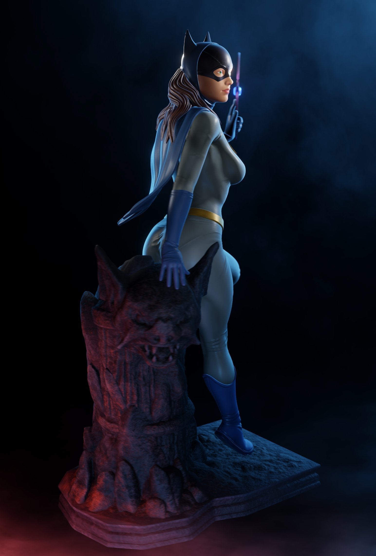 1265 BatGirl - DC COMICS - STL 3D Print Files - 3D Printed Garage Kit ガレージキット Resin Model Scale Figure フィギュア