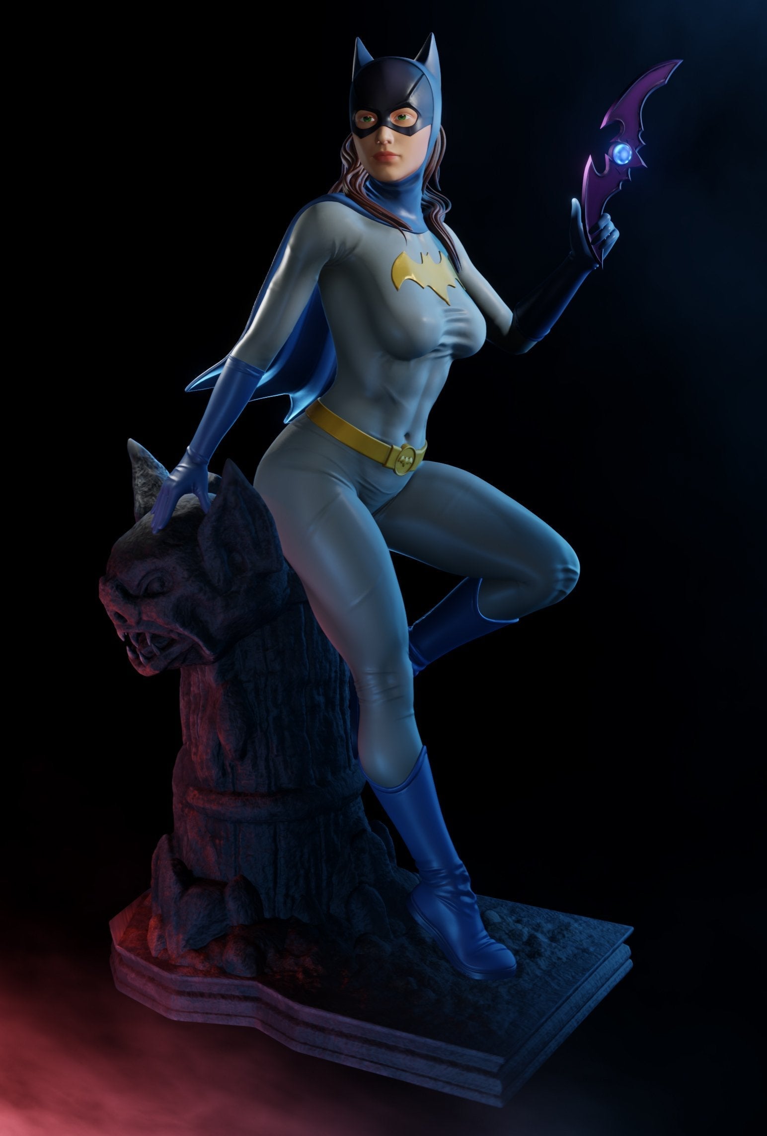 1265 BatGirl - DC COMICS - STL 3D Print Files - 3D Printed Garage Kit ガレージキット Resin Model Scale Figure フィギュア