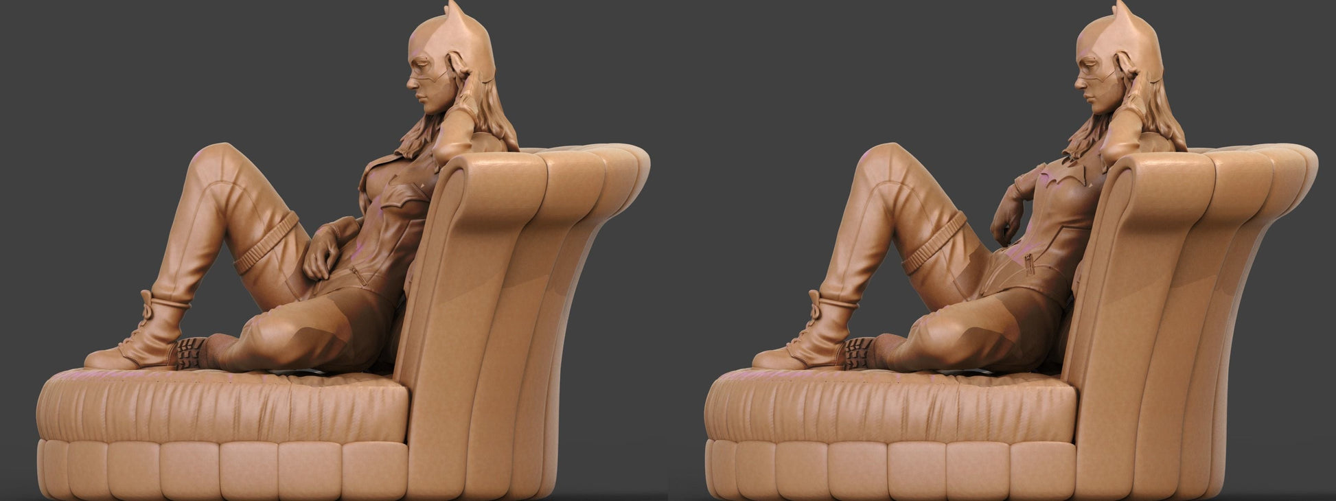 Sexy Batgirl - STL 3D Print Files - 3D Printed Garage Kit ガレージキット Resin Model Scale Figure フィギュア