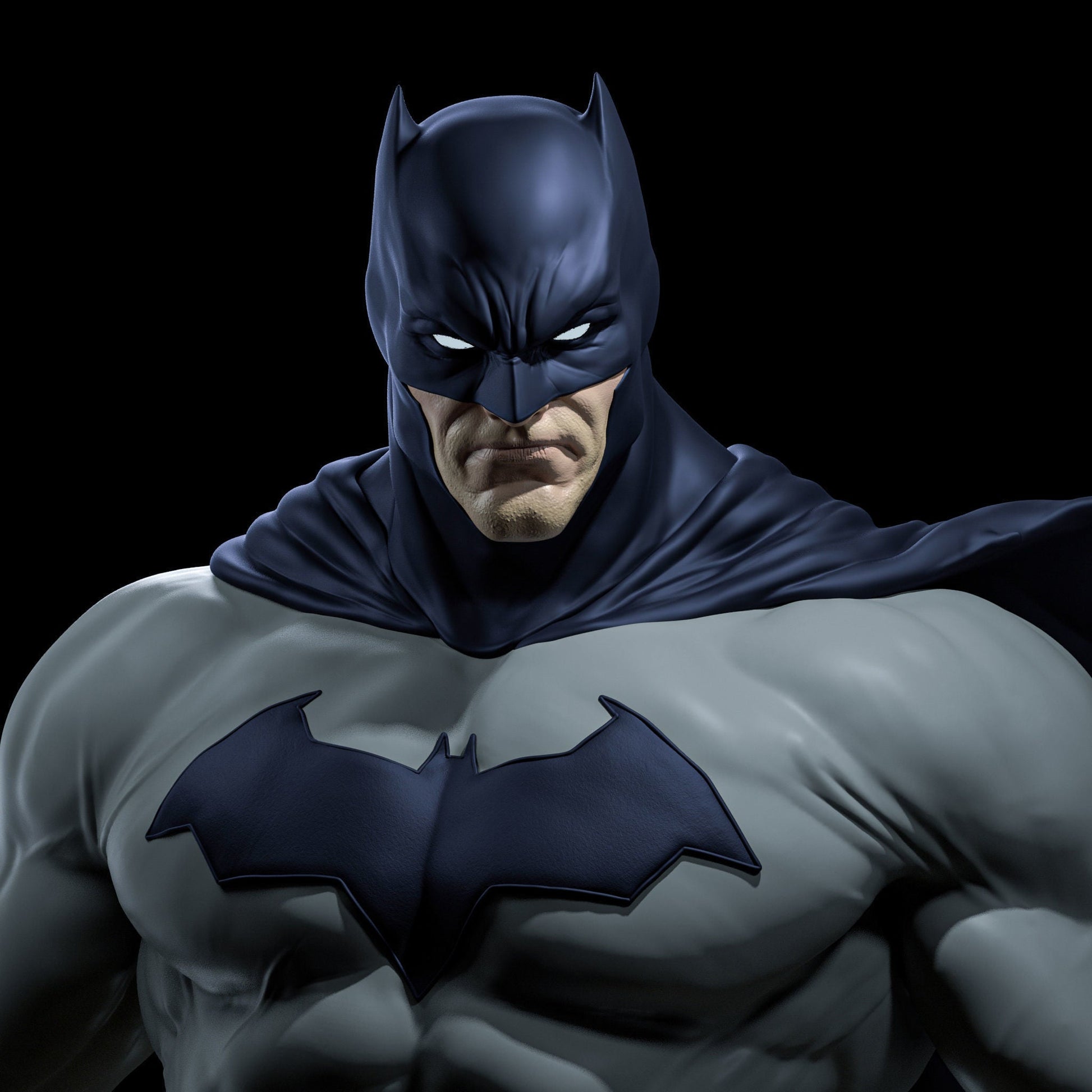 Batman Muscle - STL 3D Print Files - 3D Printed Garage Kit ガレージキット Resin Model Scale Figure フィギュア
