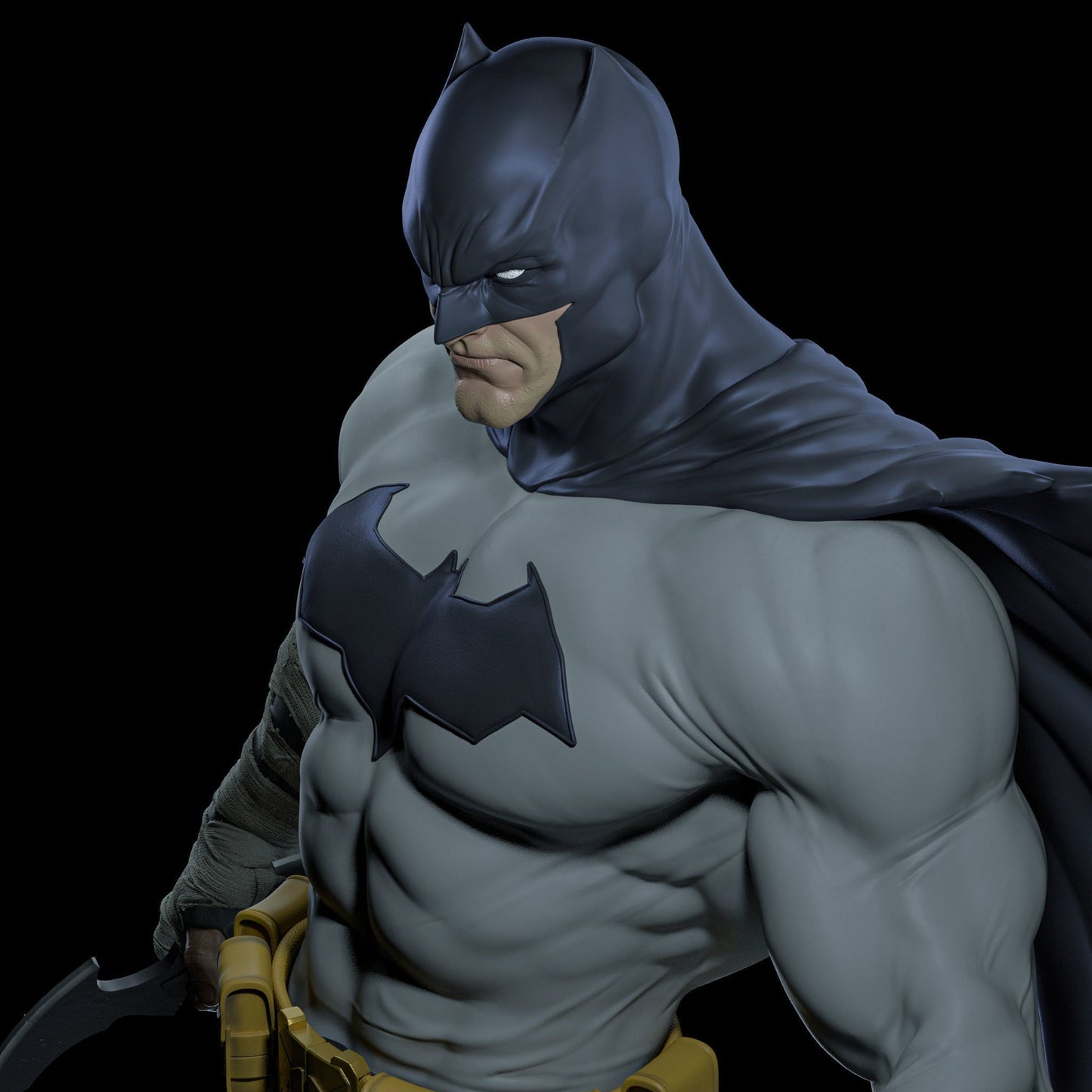 Batman Muscle - STL 3D Print Files - 3D Printed Garage Kit ガレージキット Resin Model Scale Figure フィギュア