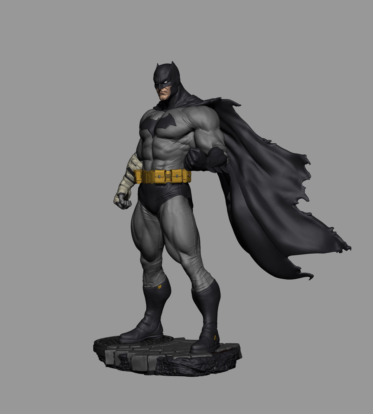 Batman Muscle - STL 3D Print Files - 3D Printed Garage Kit ガレージキット Resin Model Scale Figure フィギュア