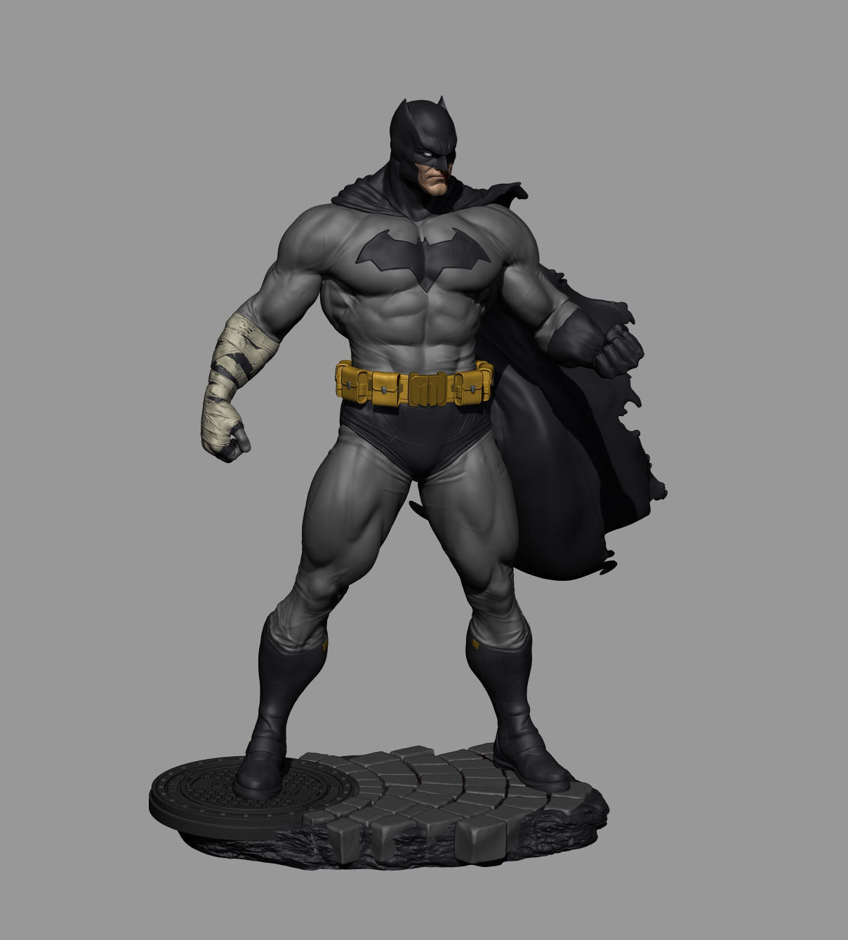 Batman Muscle - STL 3D Print Files - 3D Printed Garage Kit ガレージキット Resin Model Scale Figure フィギュア