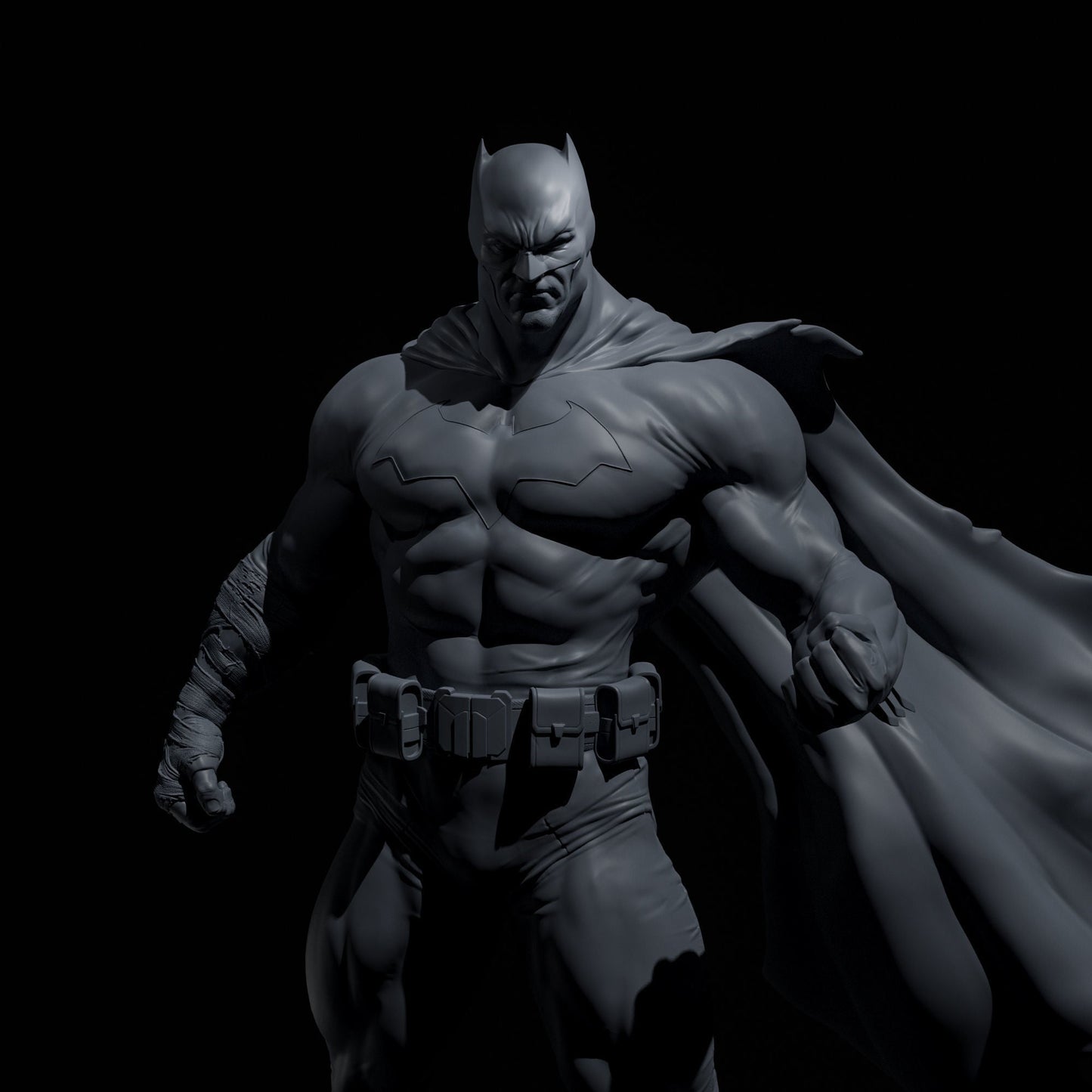 Batman Muscle - STL 3D Print Files - 3D Printed Garage Kit ガレージキット Resin Model Scale Figure フィギュア