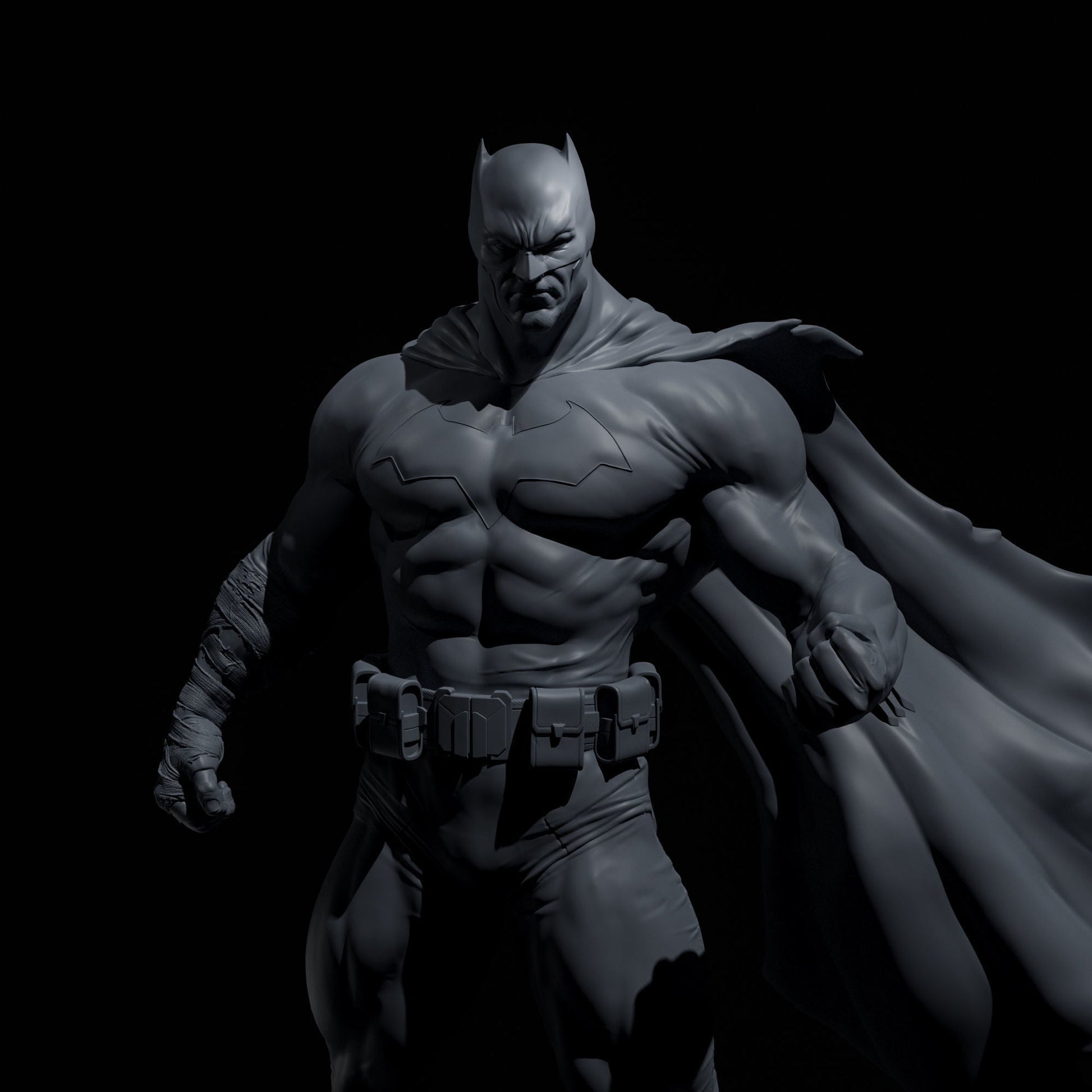 Batman Muscle - STL 3D Print Files - 3D Printed Garage Kit ガレージキット Resin Model Scale Figure フィギュア