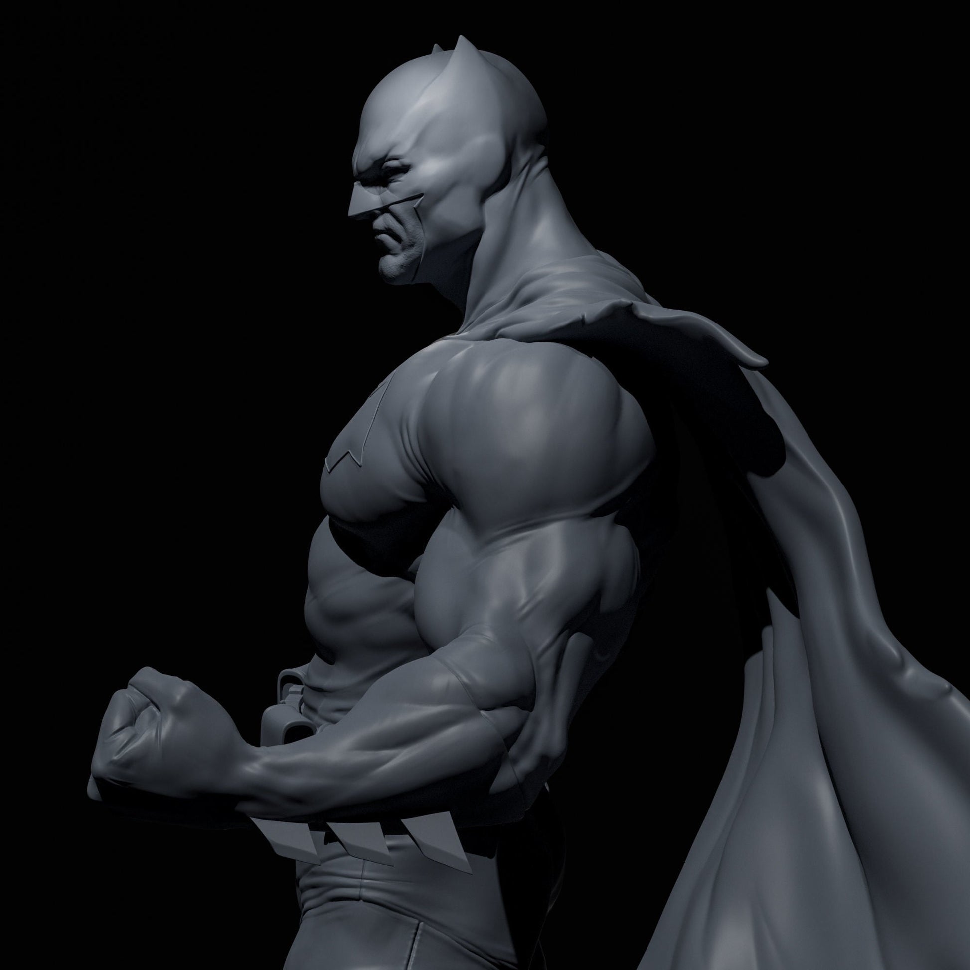 Batman Muscle - STL 3D Print Files - 3D Printed Garage Kit ガレージキット Resin Model Scale Figure フィギュア
