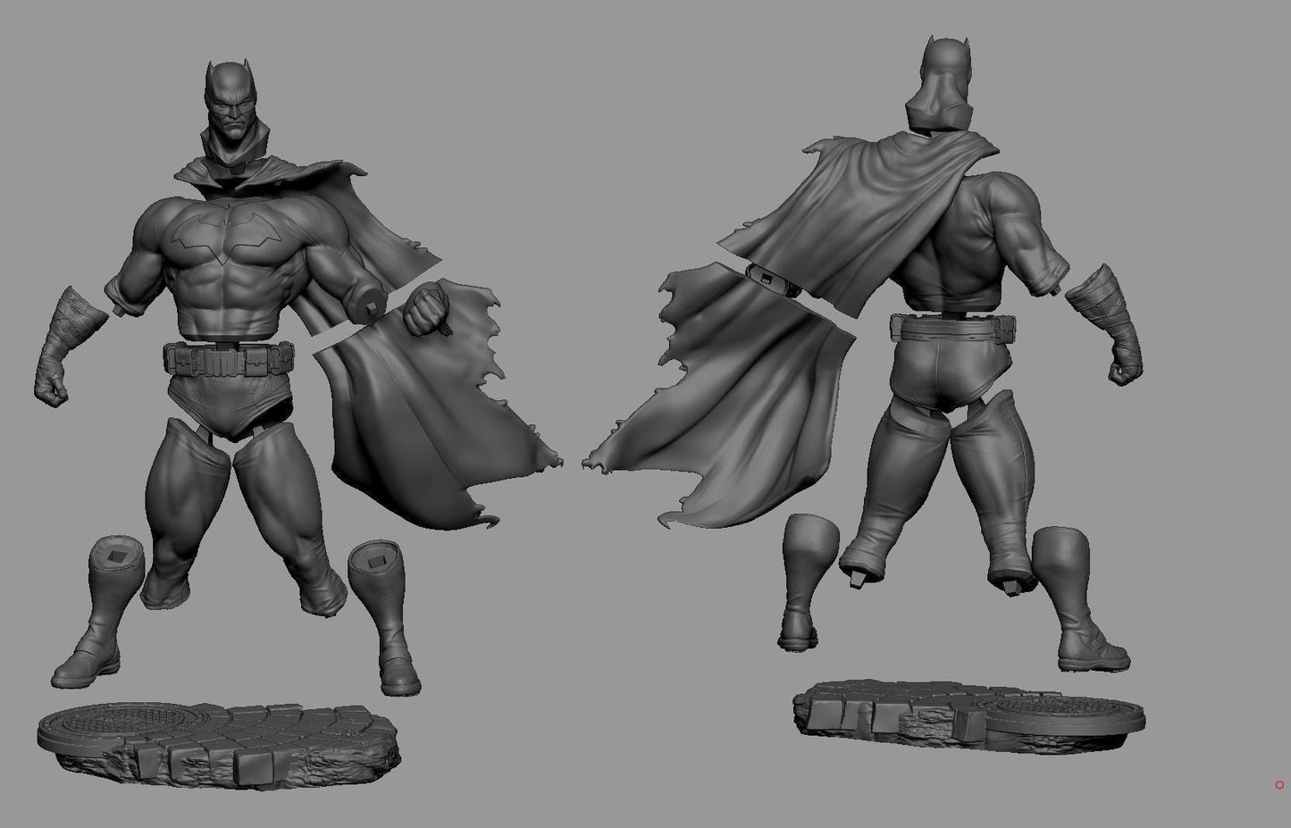 Batman Muscle - STL 3D Print Files - 3D Printed Garage Kit ガレージキット Resin Model Scale Figure フィギュア