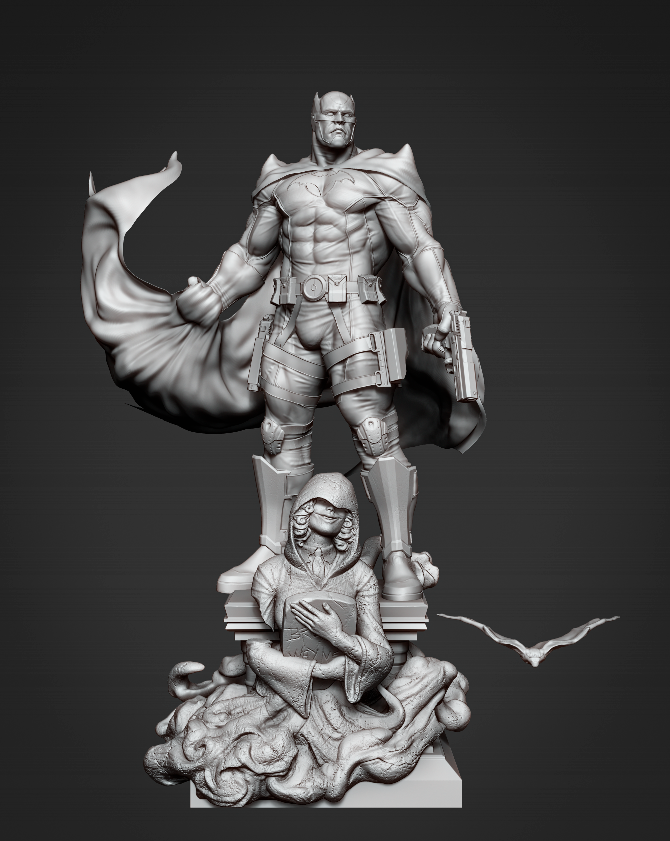 1275 Batman Thomas Wayne - STL 3D Print Files - 3D Printed Garage Kit ガレージキット Resin Model Scale Figure フィギュア