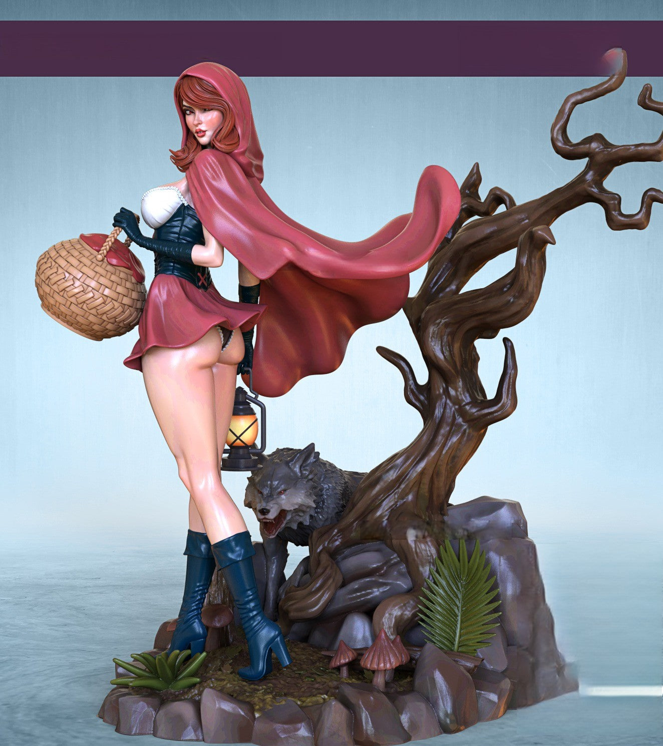Red Hood Waifu Special Edition - STL 3D Print Files - 3D Printed Garage Kit ガレージキット Resin Model Scale Figure フィギュア