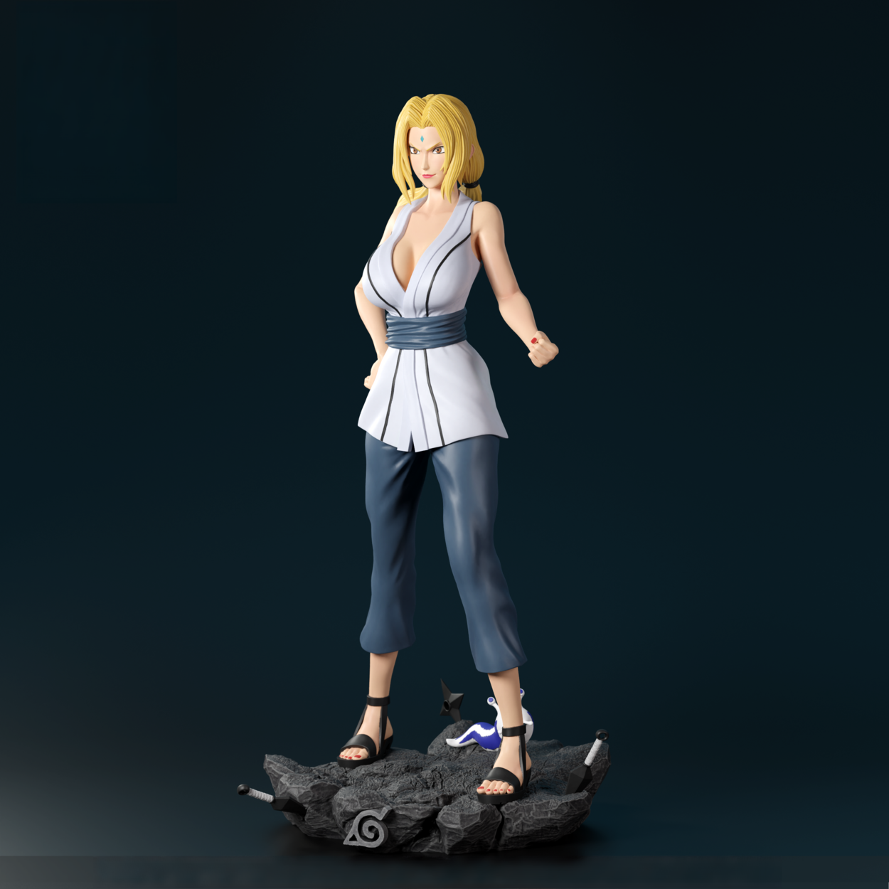 Tsunade Special Edition - Naruto - STL 3D Print Files - 3D Printed Garage Kit ガレージキット Resin Model Scale Figure フィギュア