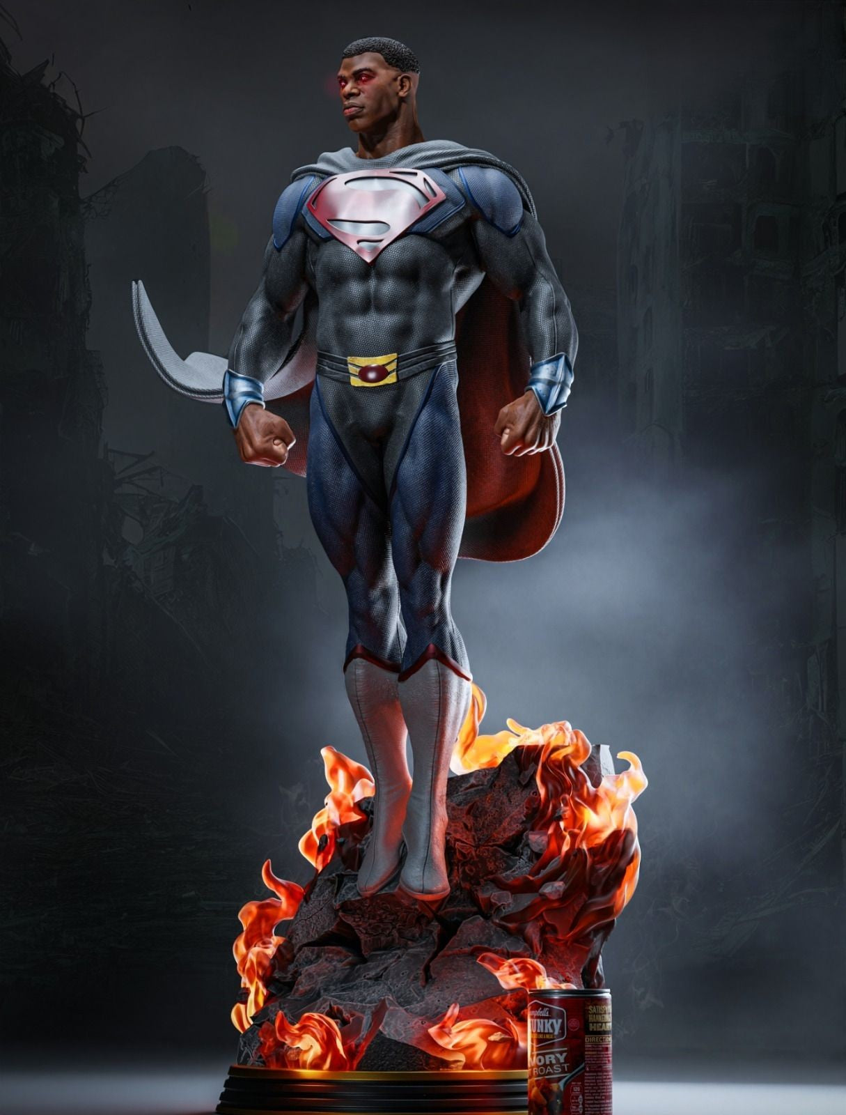 Val-Zod -Black Superman - DC Comics - STL 3D Print Files - 3D Printed Garage Kit ガレージキット Resin Model Scale Figure フィギュア