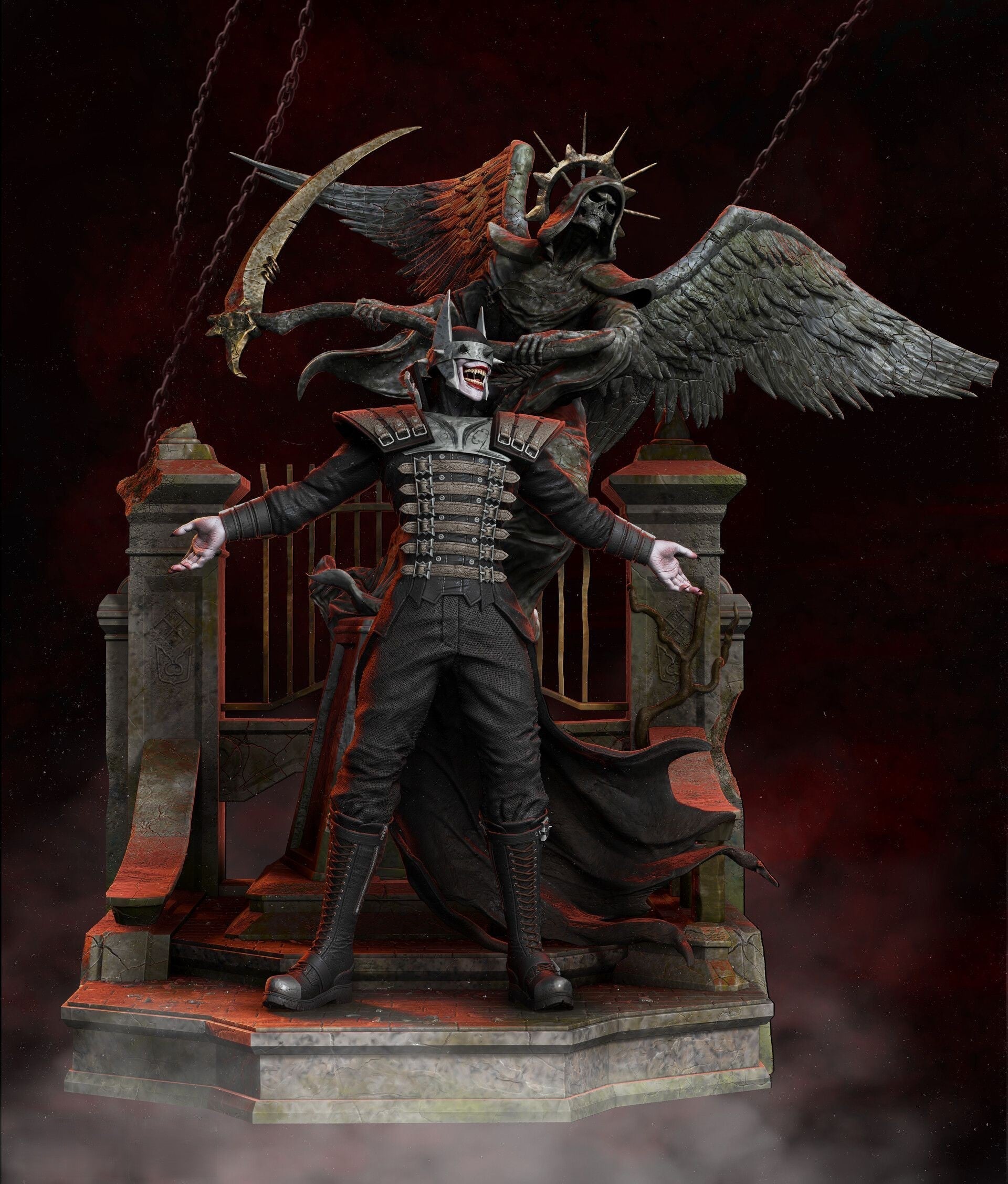 Batman Who Laughs - Bruce Wayne - STL 3D Print Files - 3D Printed Garage Kit ガレージキット Resin Model Scale Figure フィギュア