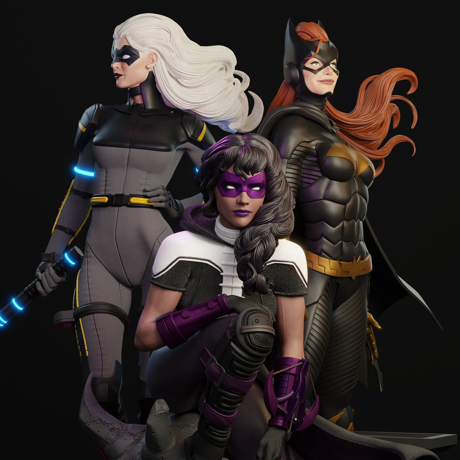 Birds of Prey - DC Comics - STL 3D Print Files - 3D Printed Garage Kit ガレージキット Resin Model Scale Figure フィギュア