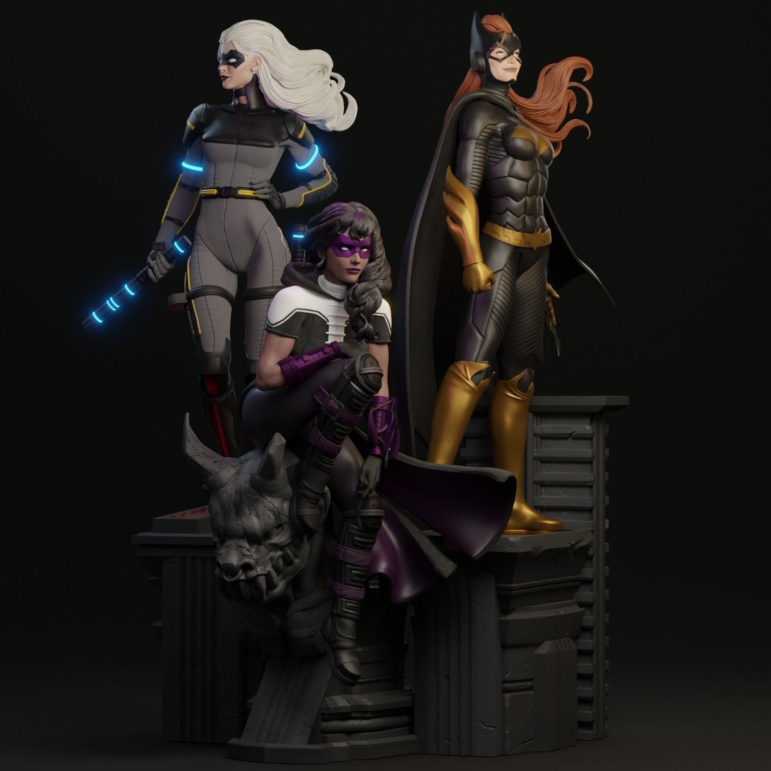 Birds of Prey - DC Comics - STL 3D Print Files - 3D Printed Garage Kit ガレージキット Resin Model Scale Figure フィギュア