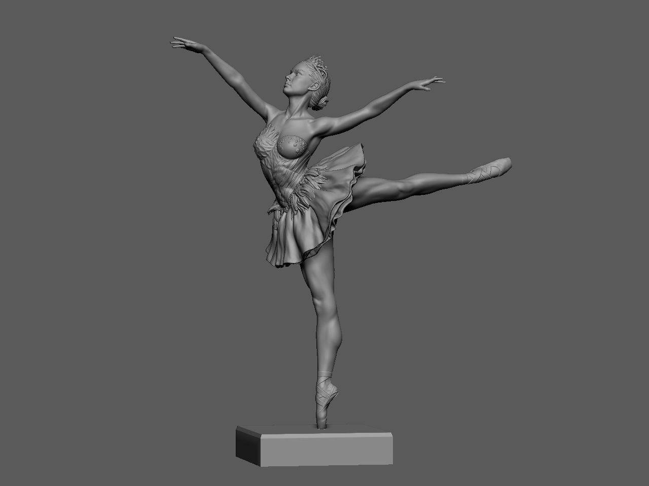 Black Swan Special Edition - STL 3D Print Files - 3D Printed Garage Kit ガレージキット Resin Model Scale Figure フィギュア